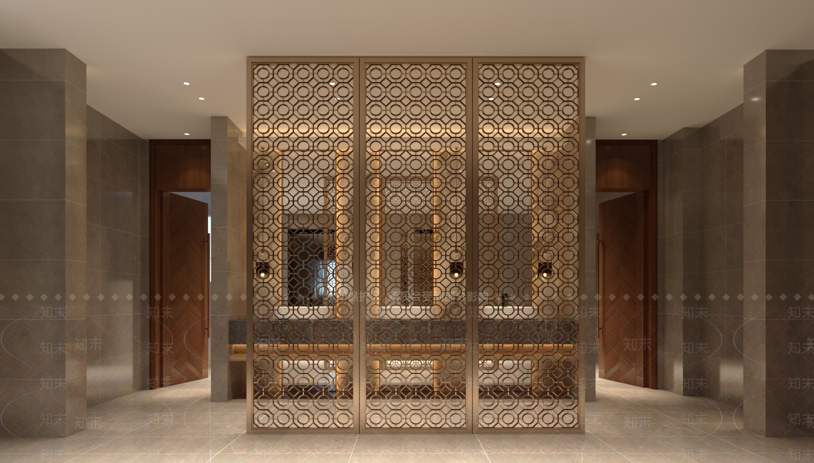 新中式酒店客房卫生间3D模型下载【ID:1156692651】