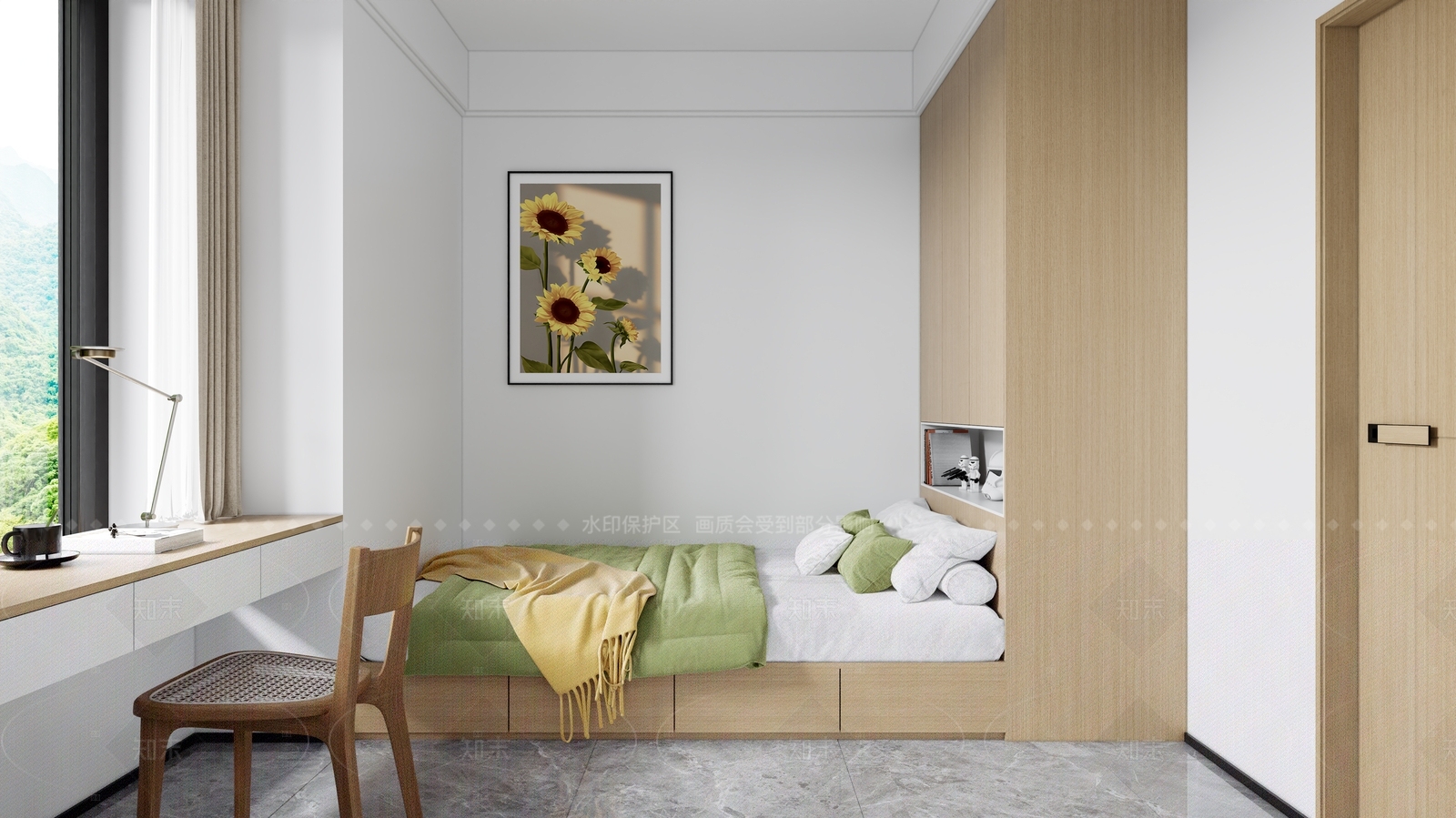 现代书房3D模型下载【ID:1214564219】