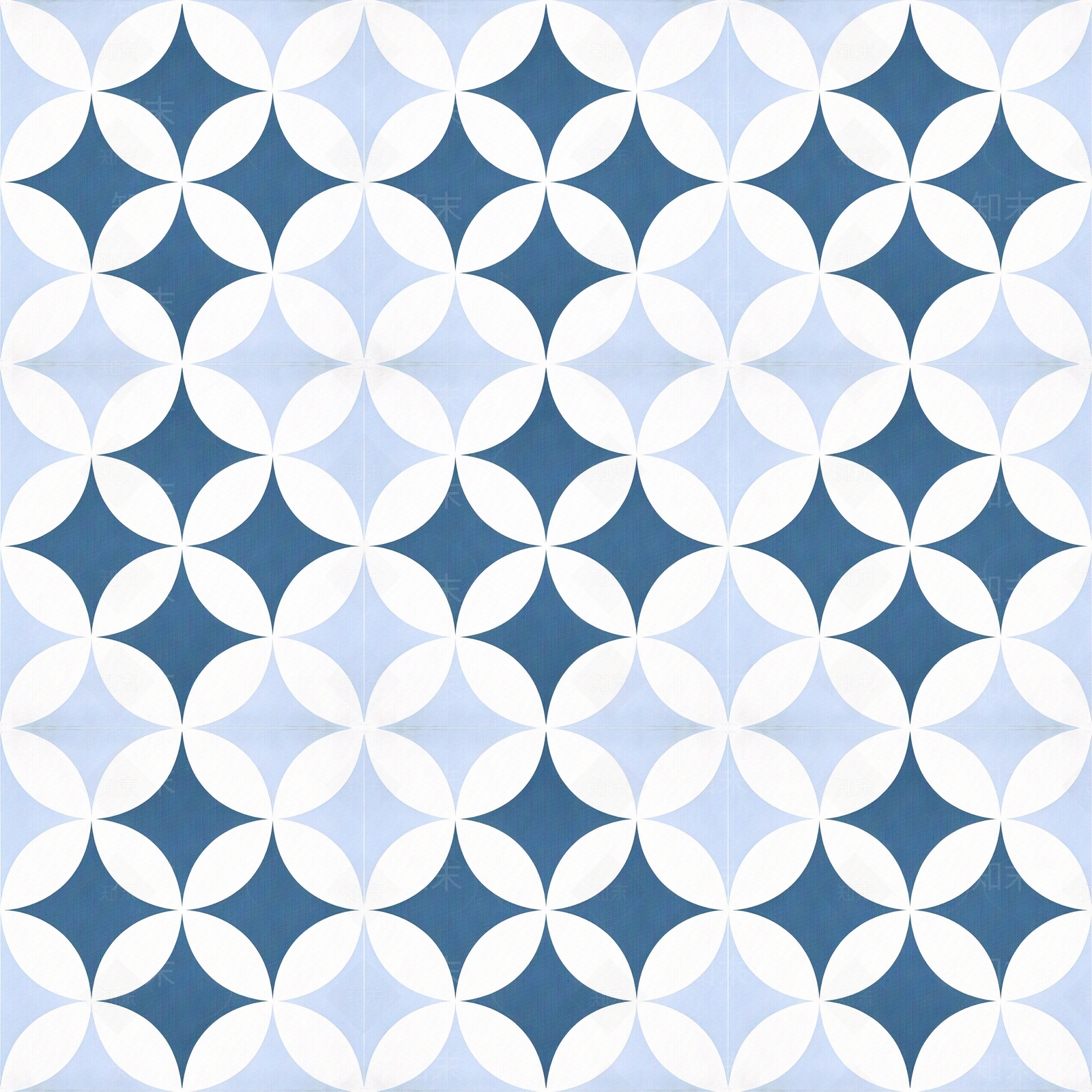 地中海蓝色小花砖贴图下载【ID:1156695629】