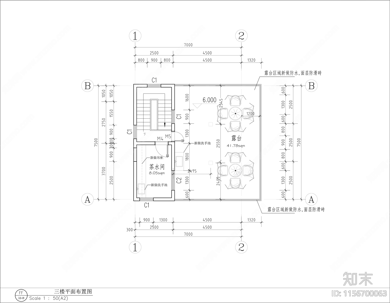 社区活动中心cad施工图下载【ID:1156700063】