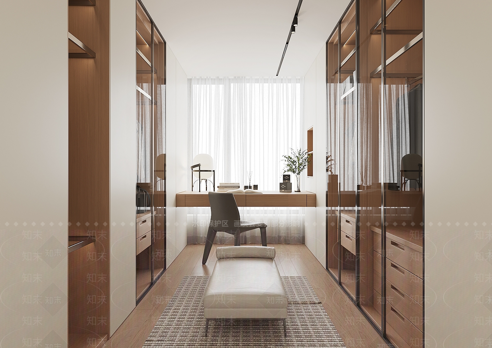 现代家居衣帽间SU模型下载【ID:1156711688】