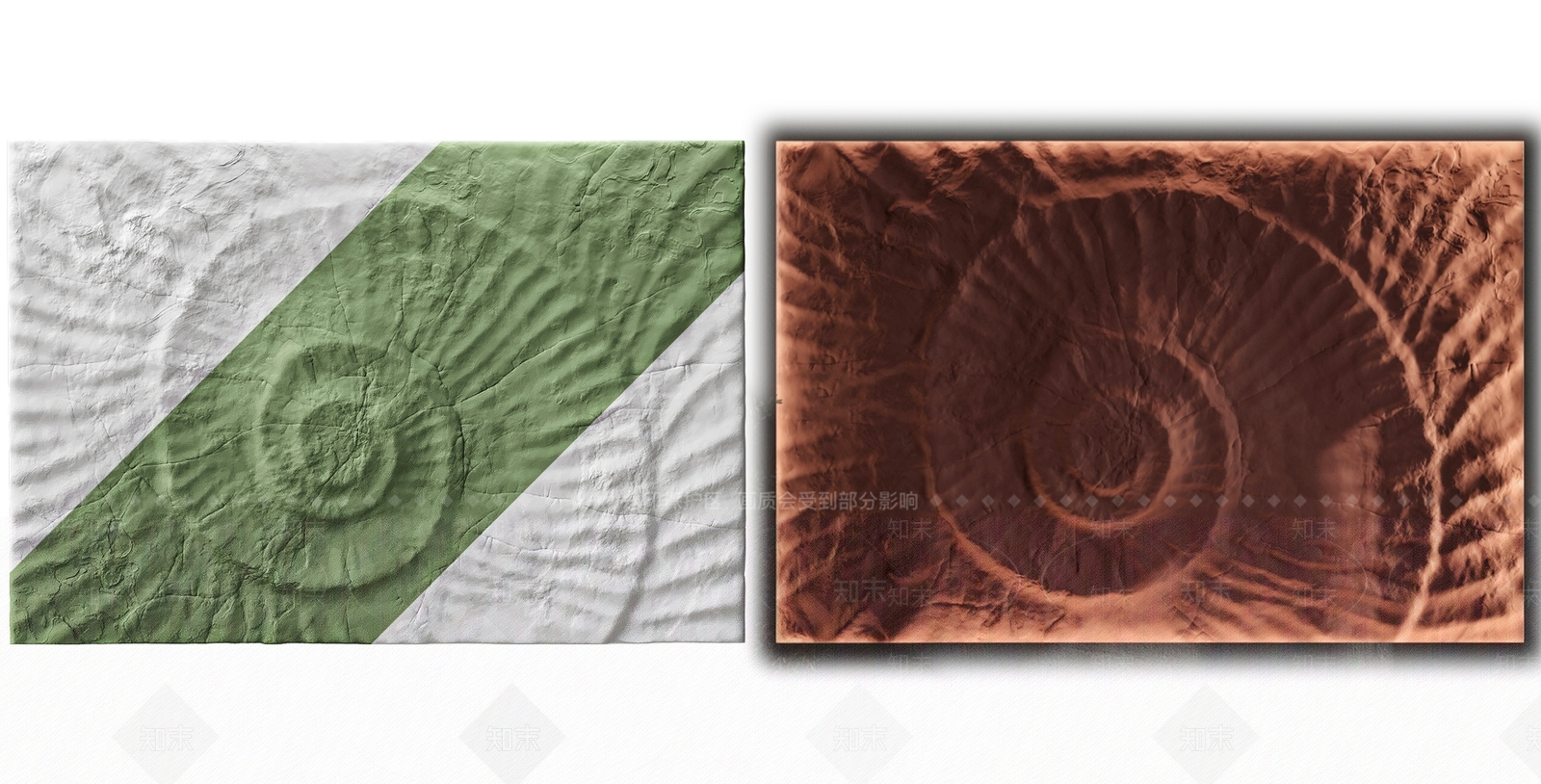 现代石膏漩涡圆形浮雕卧室背景墙3D模型下载【ID:1156723335】