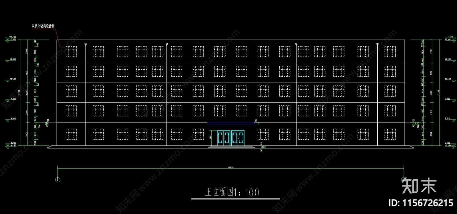 教学楼4700平米图cad施工图下载【ID:1156726215】