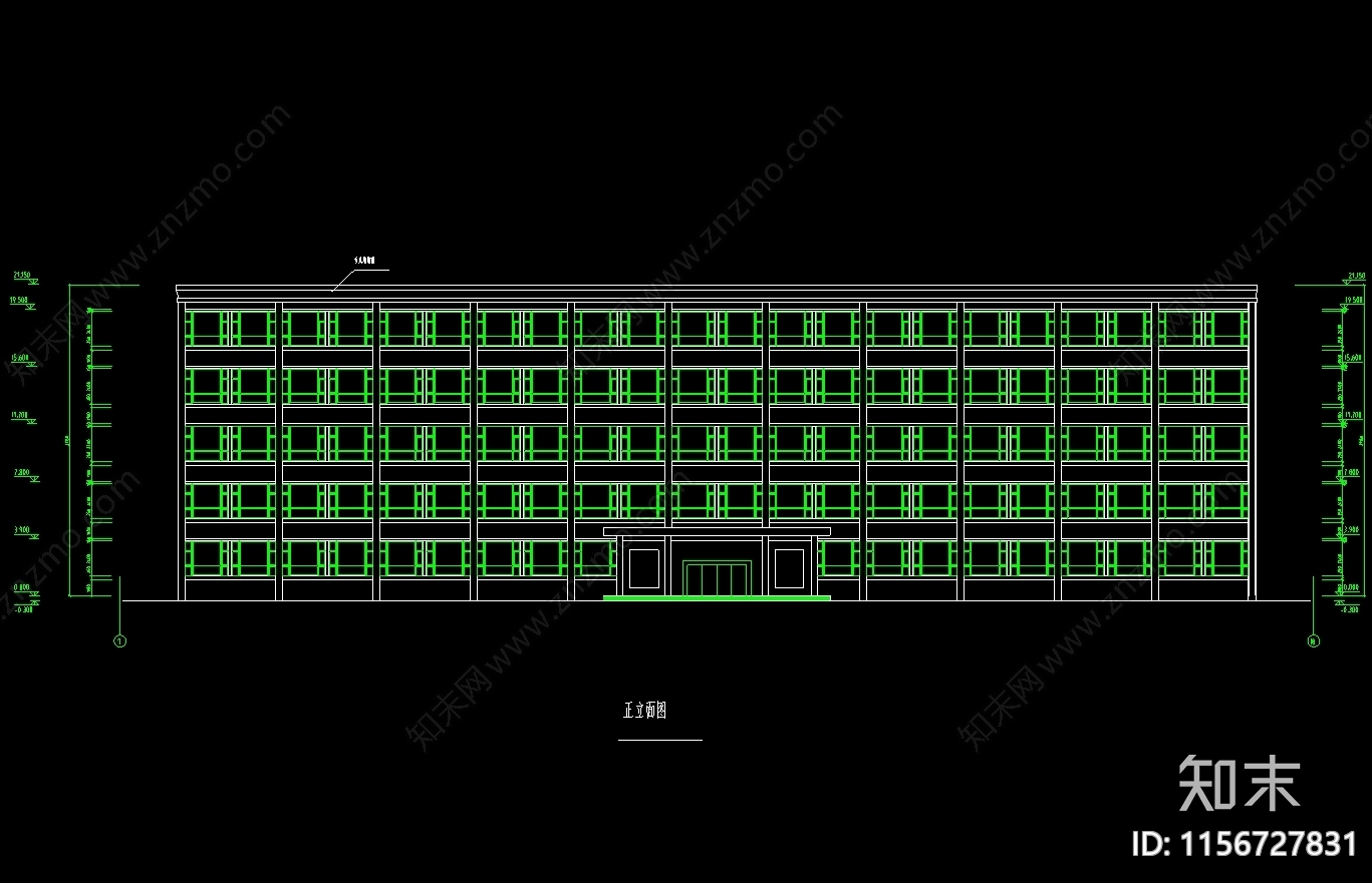 6700平米学习实验楼图纸cad施工图下载【ID:1156727831】