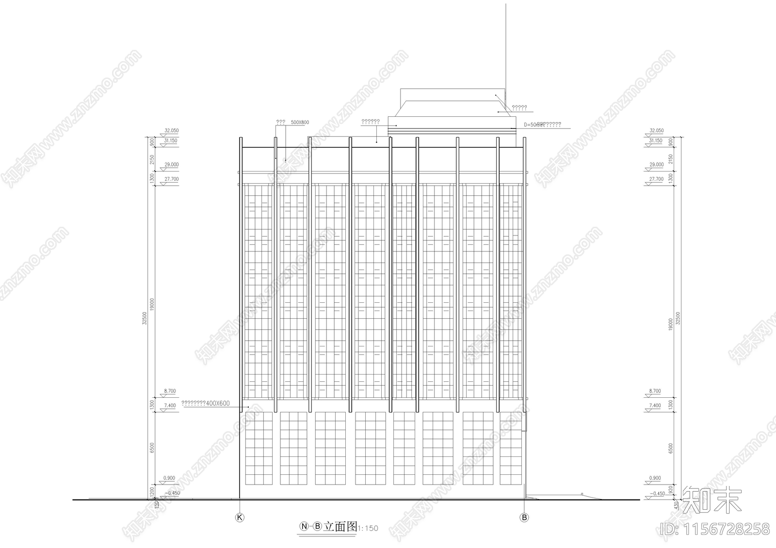 大学实验楼建筑11300平米图cad施工图下载【ID:1156728258】