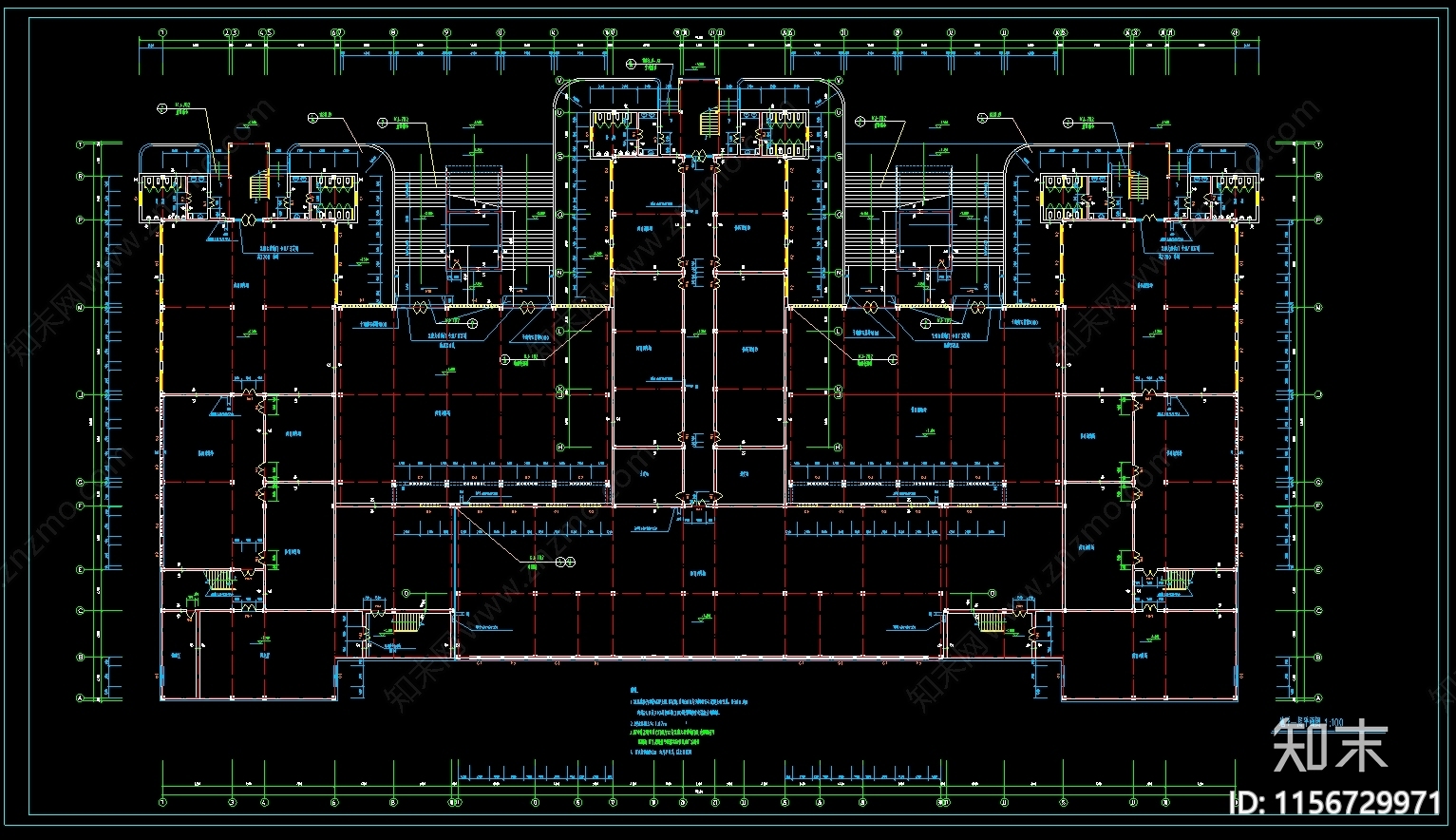 某教学楼建筑19000平米图cad施工图下载【ID:1156729971】