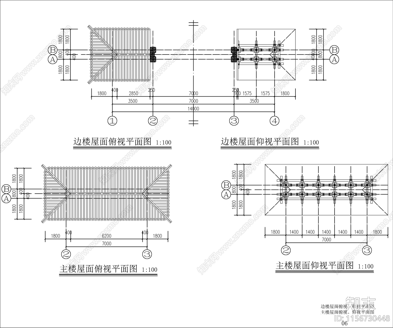 中式古建牌坊建筑设计cad施工图下载【ID:1156730448】