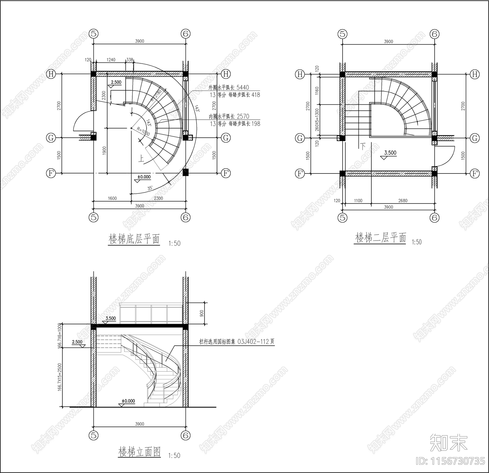 新中式苏式江南二层别墅建筑结构cad施工图下载【ID:1156730735】