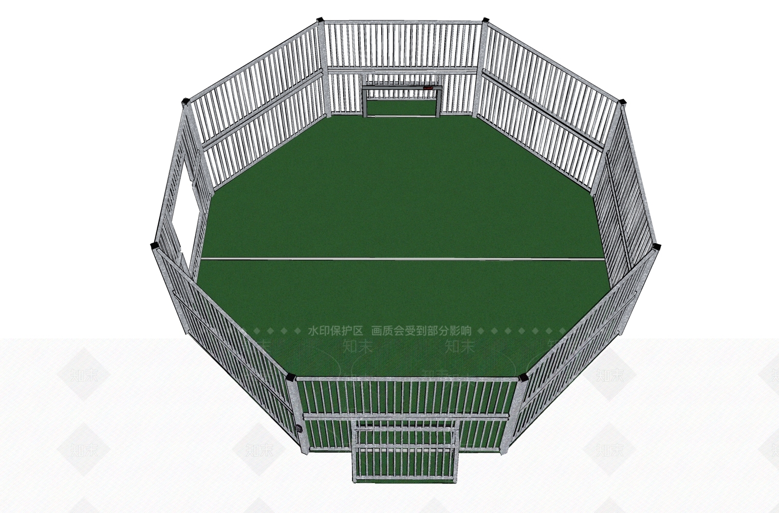 现代一对一微型足球场SU模型下载【ID:1156733004】
