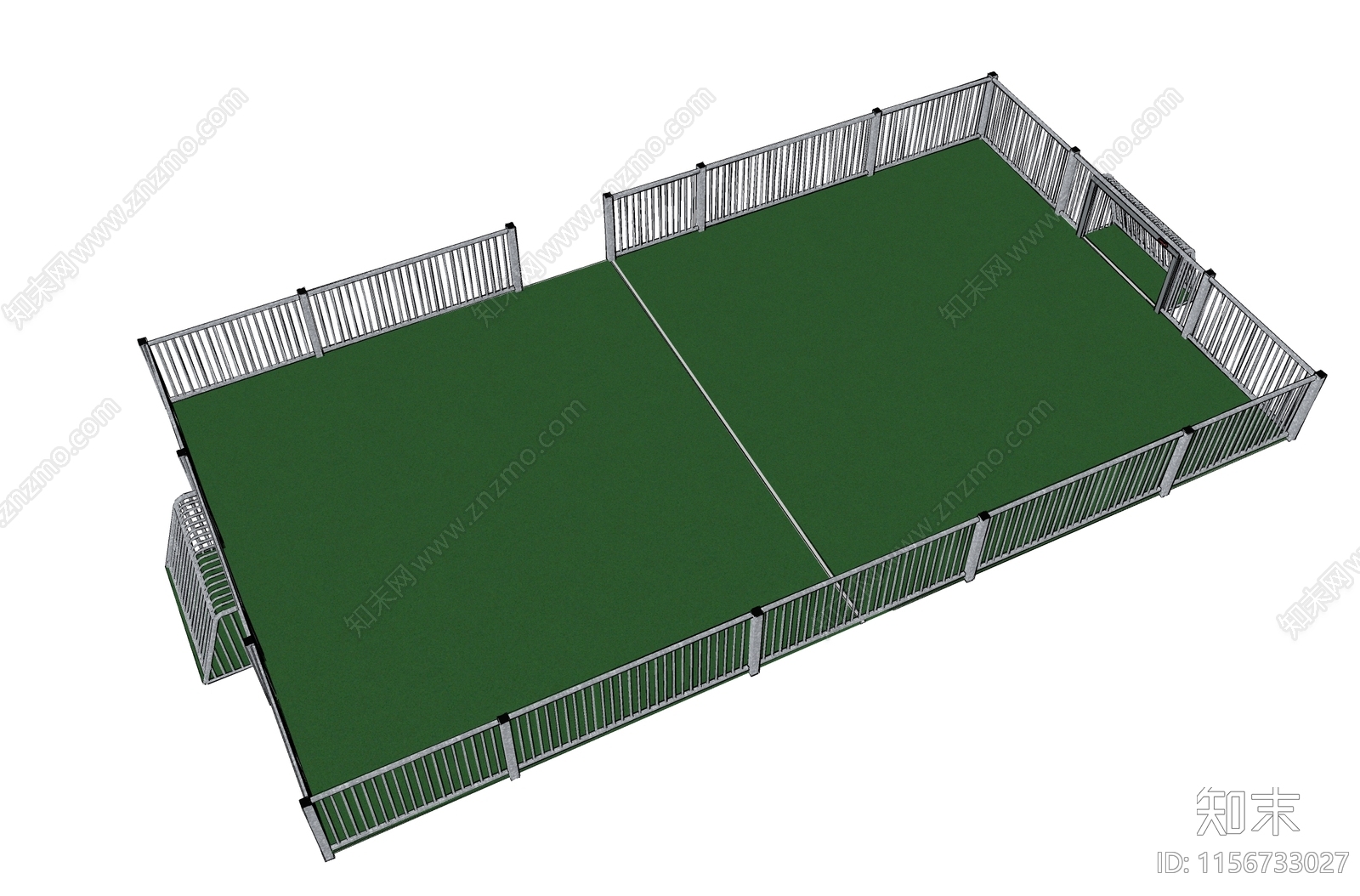现代五人制足球场SU模型下载【ID:1156733027】