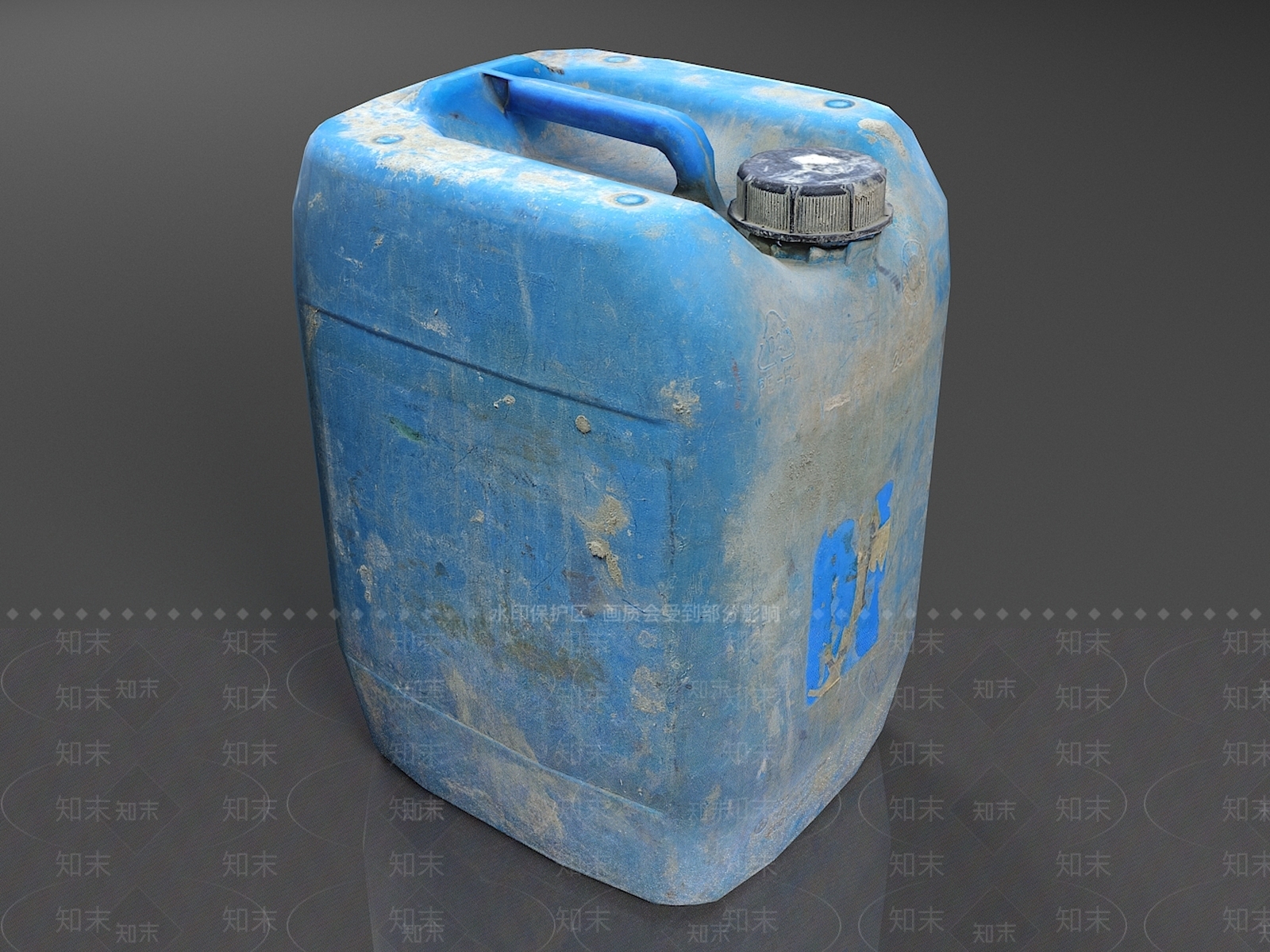 现代塑料桶3D模型下载【ID:1156740743】