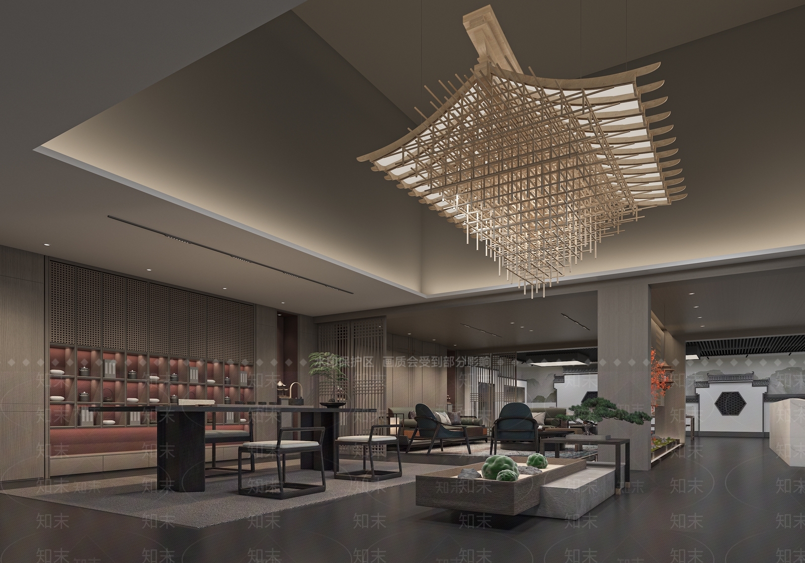 新中式家具展厅3D模型下载【ID:1156744685】