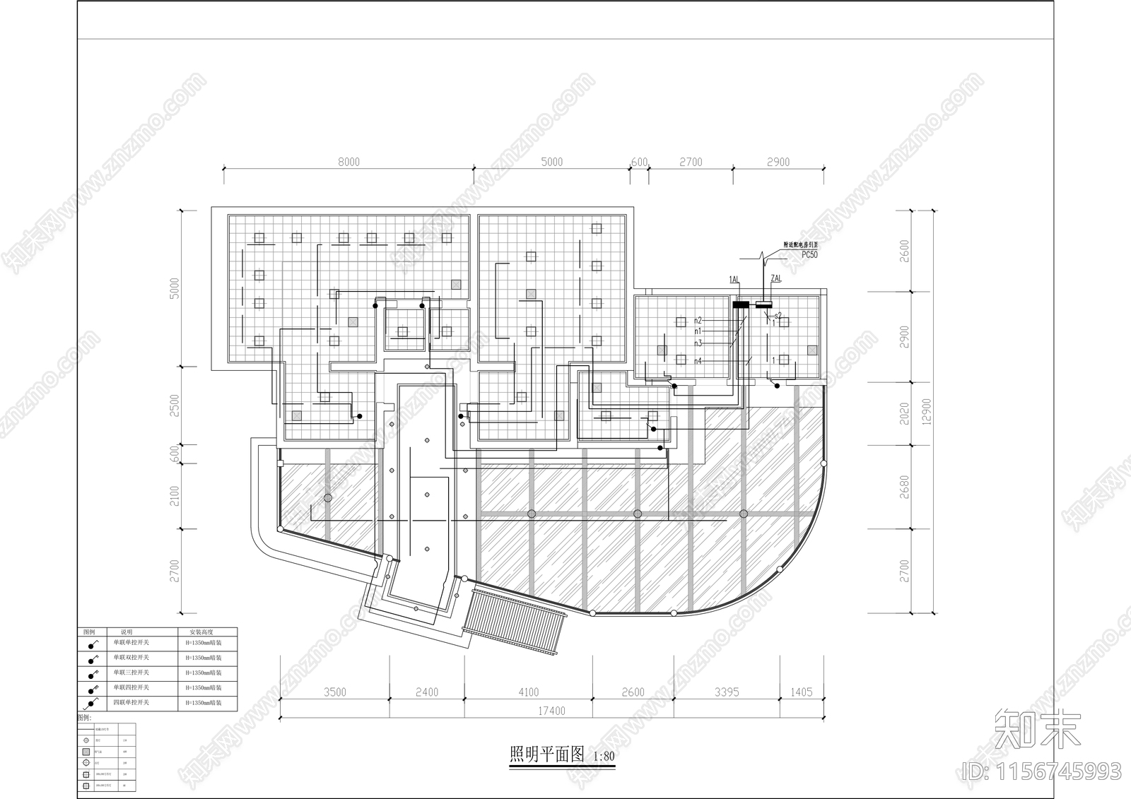 旅游景区游客中心及公厕装修cad施工图下载【ID:1156745993】