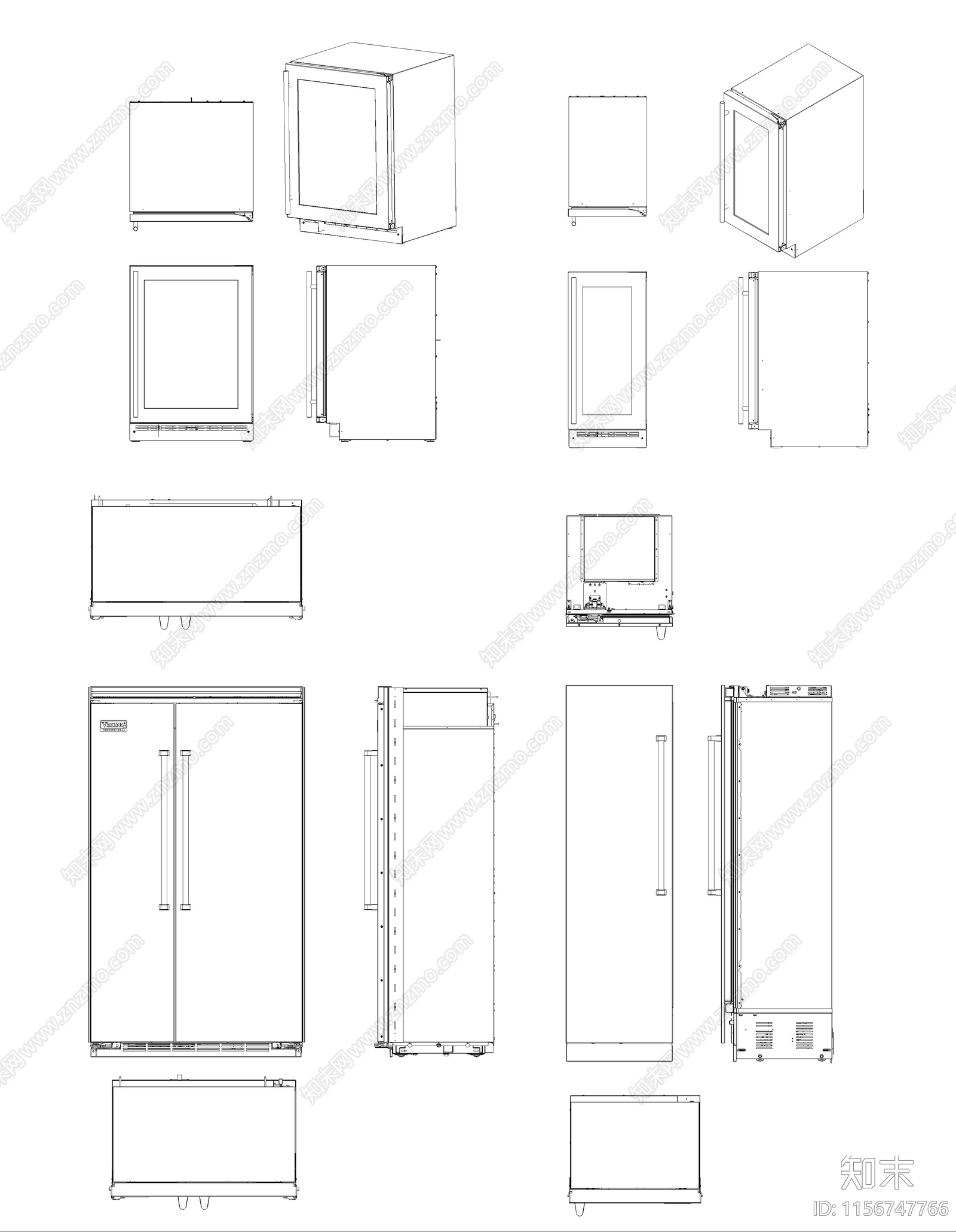 冰箱图库施工图下载【ID:1156747766】