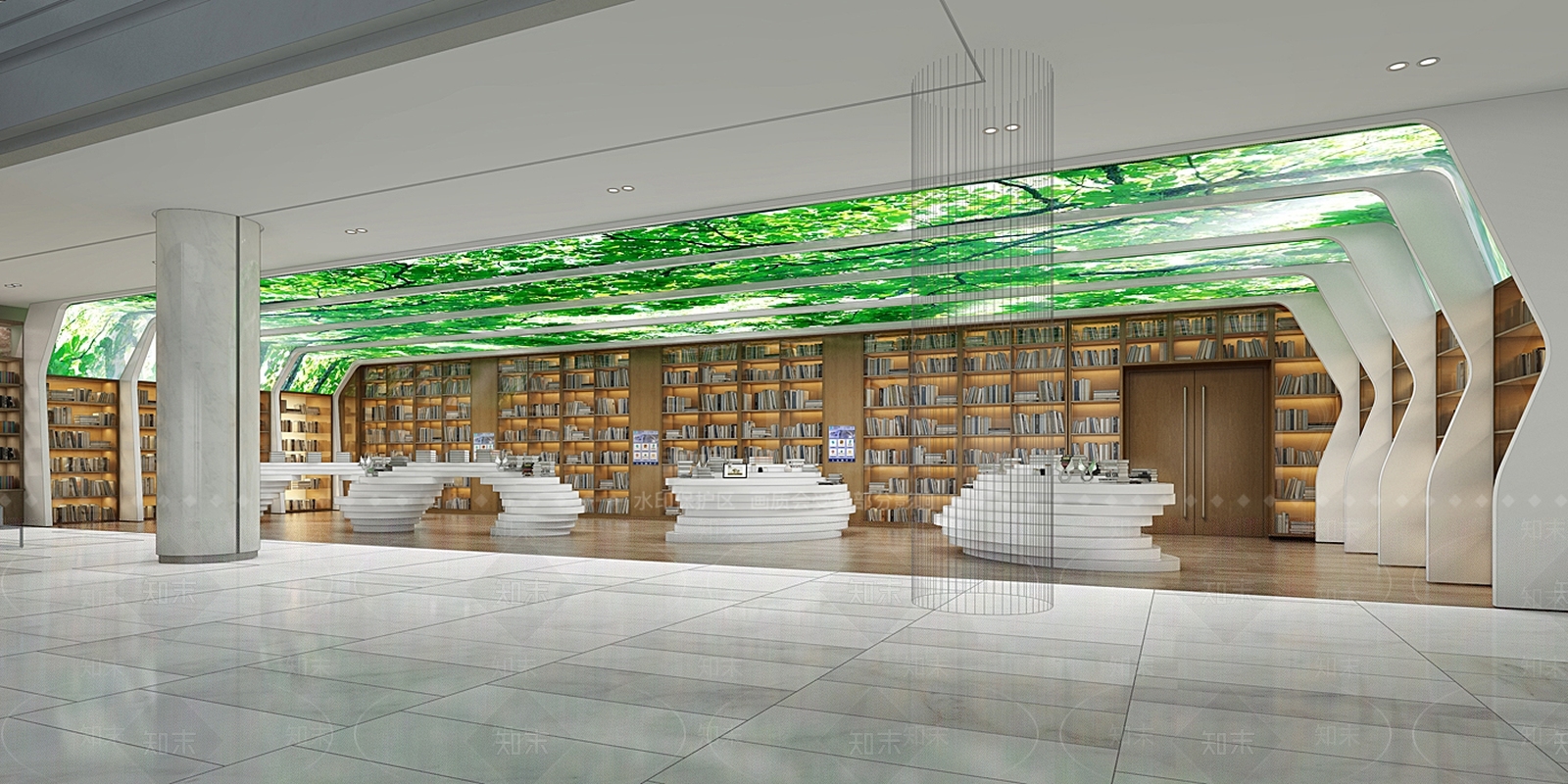 现代书店3D模型下载【ID:1156749099】