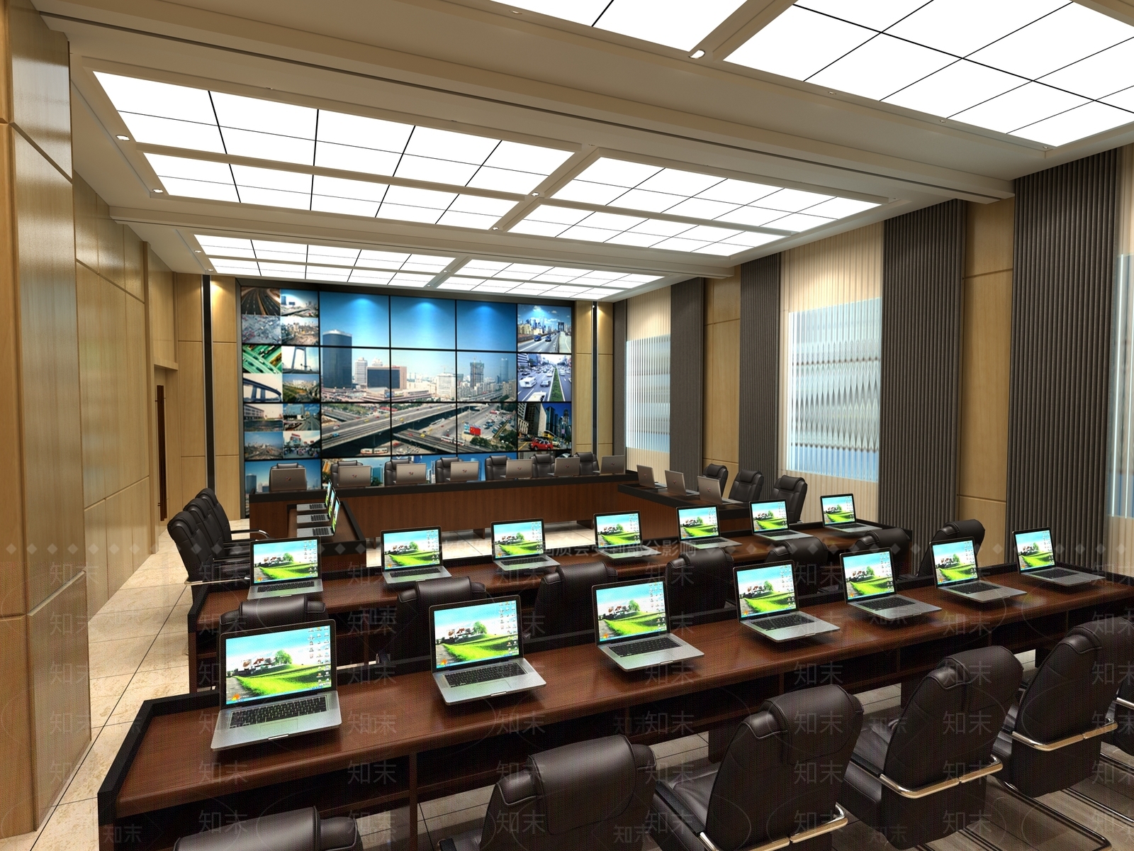 现代指挥中心3D模型下载【ID:1156752757】