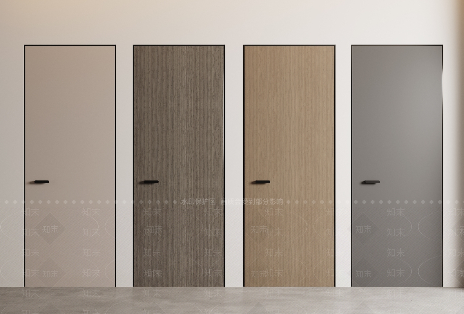 现代隐形门3D模型下载【ID:1156762136】