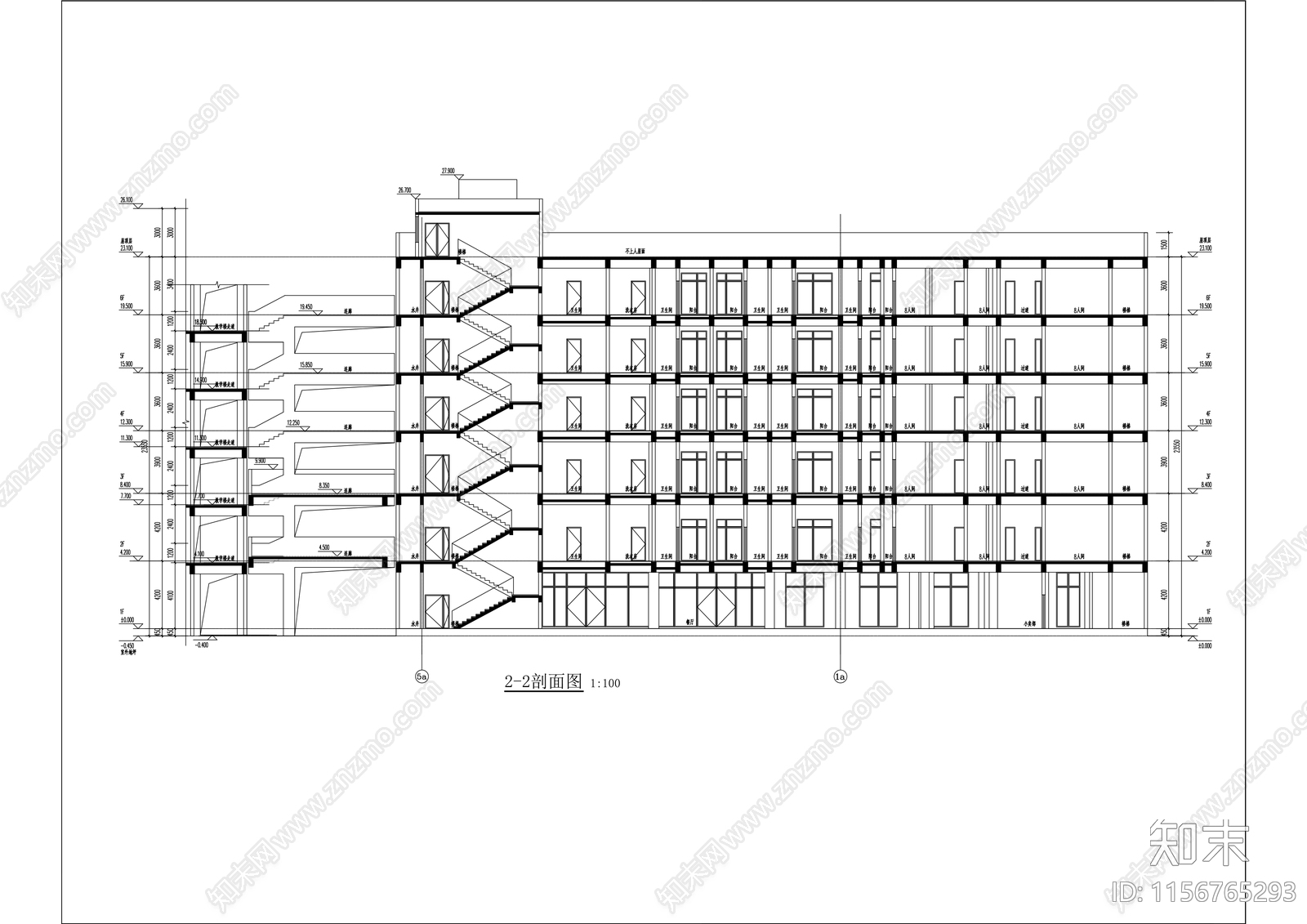 食堂学生公寓楼改扩建工程施工图下载【ID:1156765293】