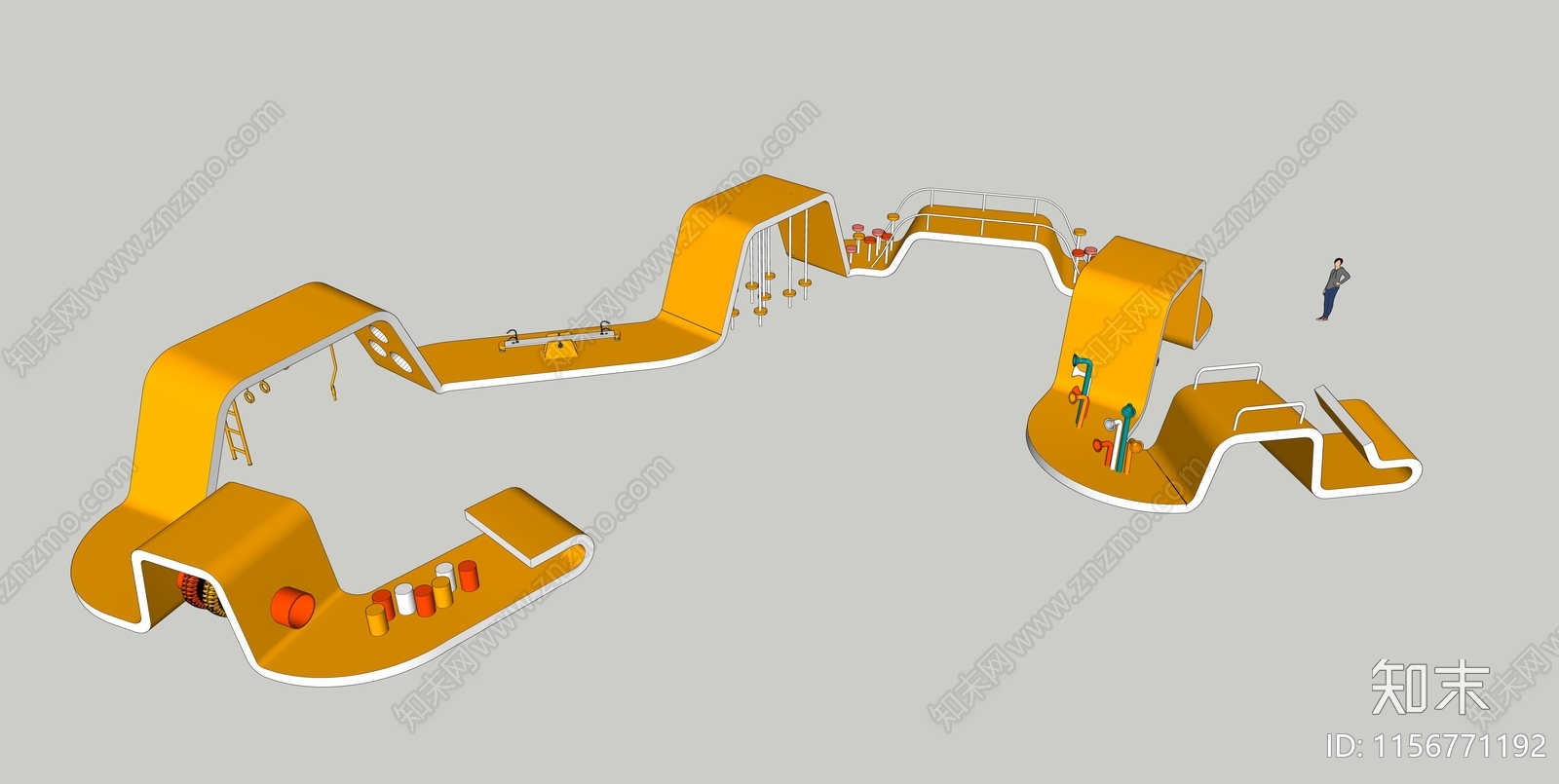 儿童游乐设施SU模型下载【ID:1156771192】