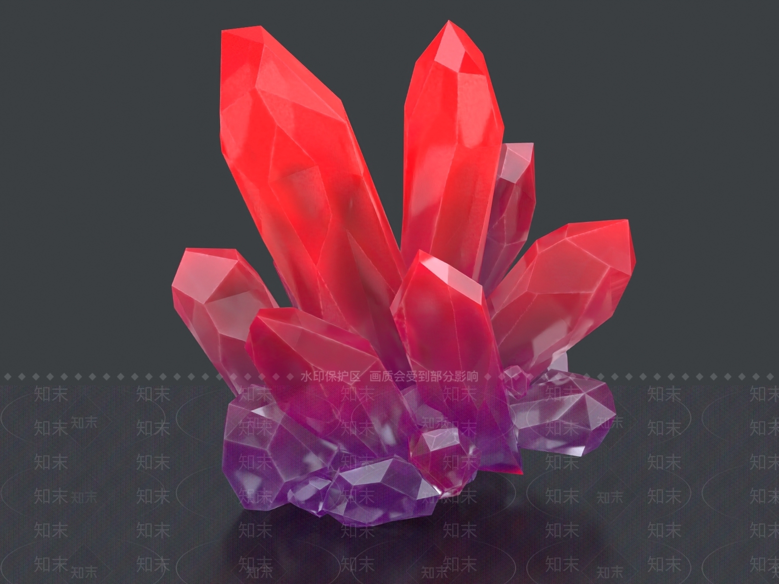 现代水晶3D模型下载【ID:1156772033】