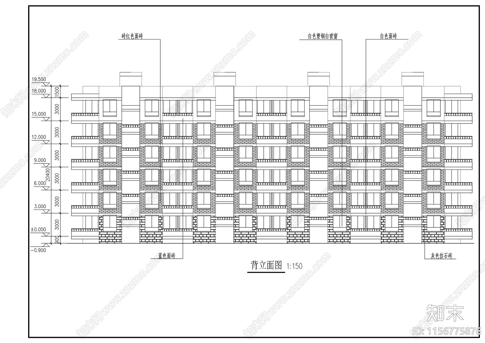研究生公寓方案图cad施工图下载【ID:1156775876】