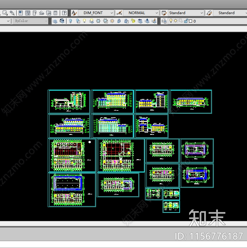 学校综合楼建筑cad施工图下载【ID:1156776187】