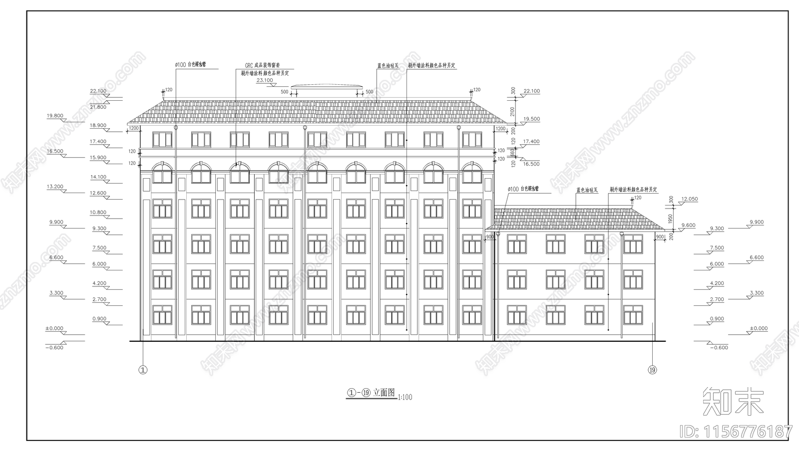 学校综合楼建筑cad施工图下载【ID:1156776187】