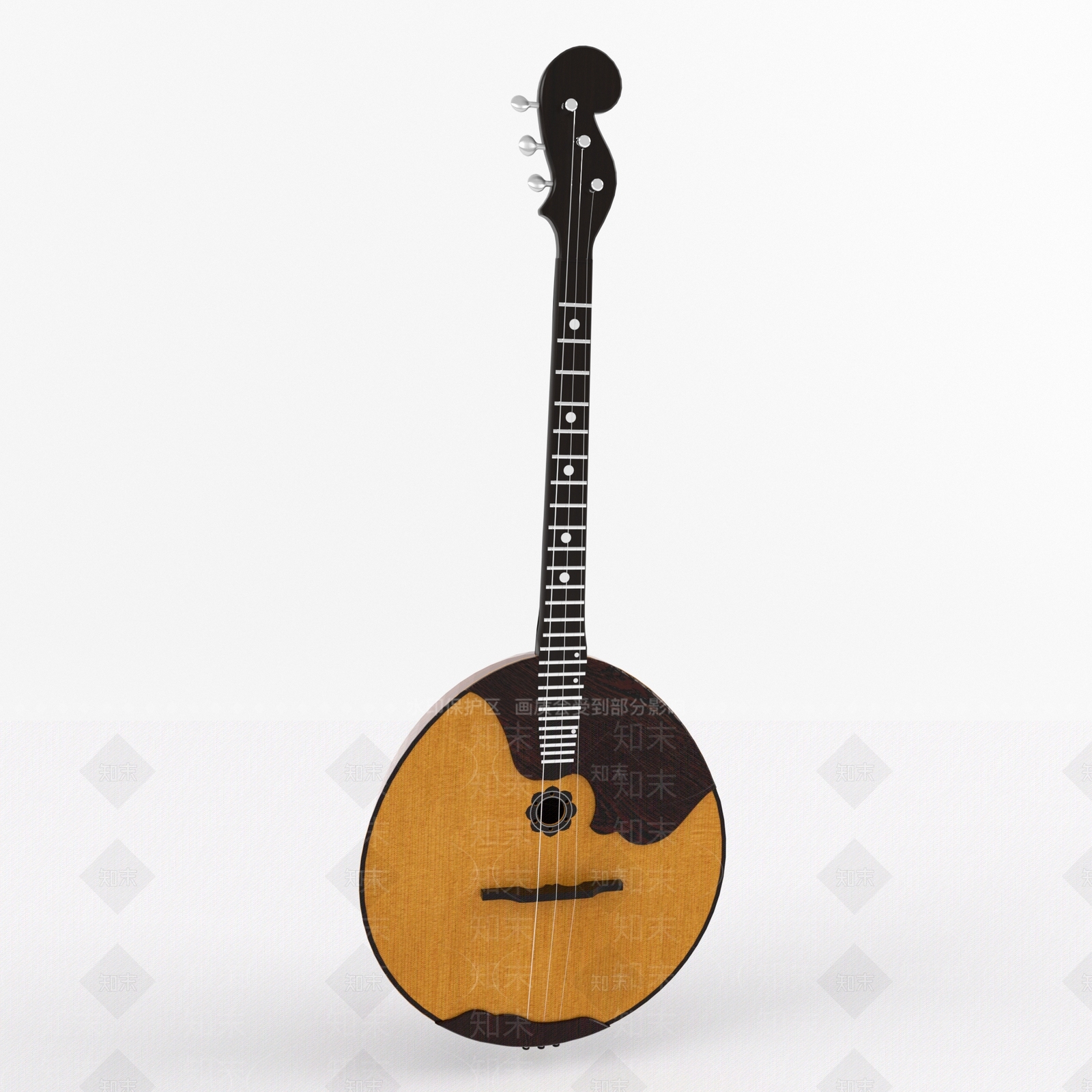 现代琵琶3D模型下载【ID:1156780180】
