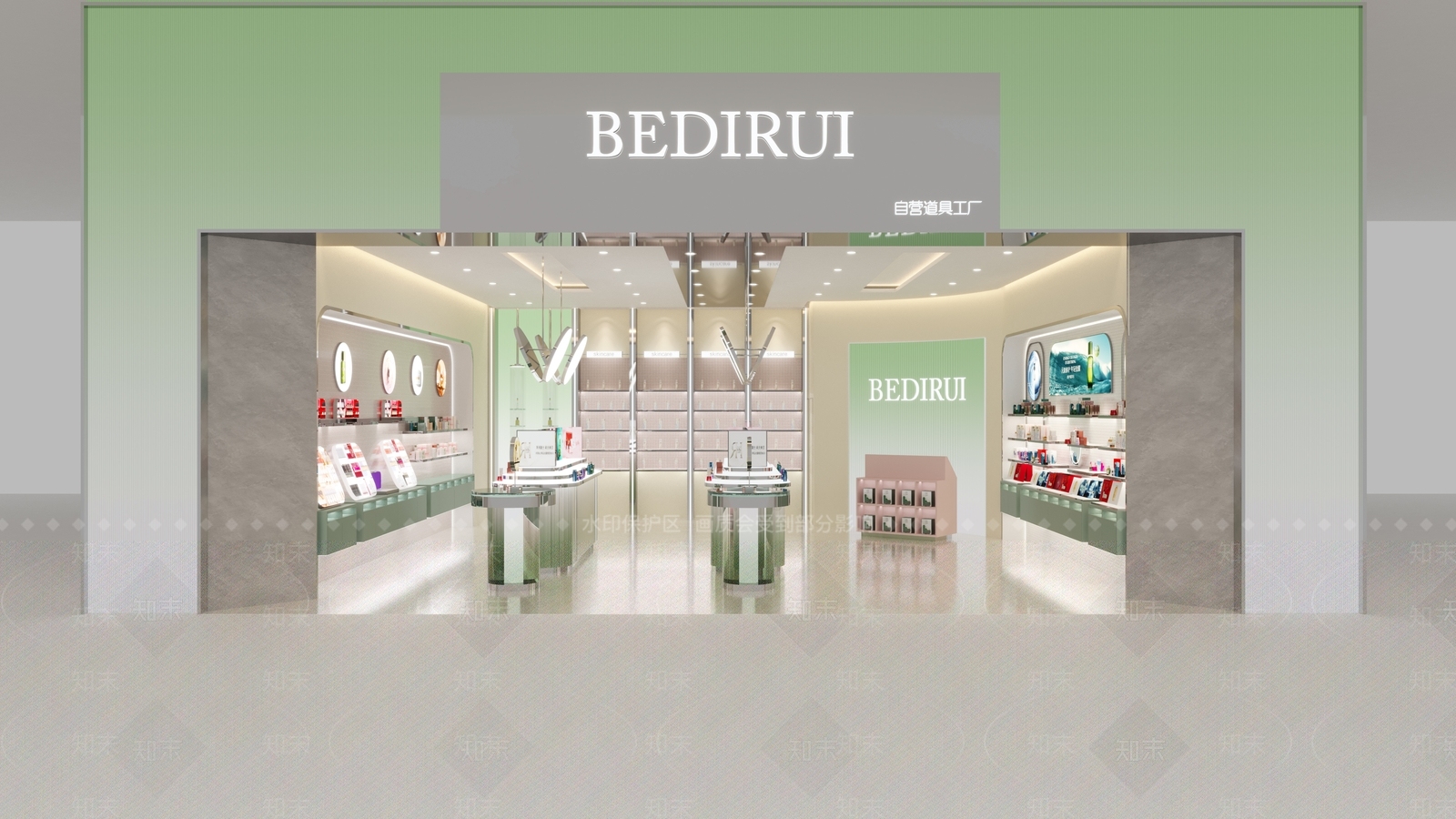 现代美妆店3D模型下载【ID:1156781195】