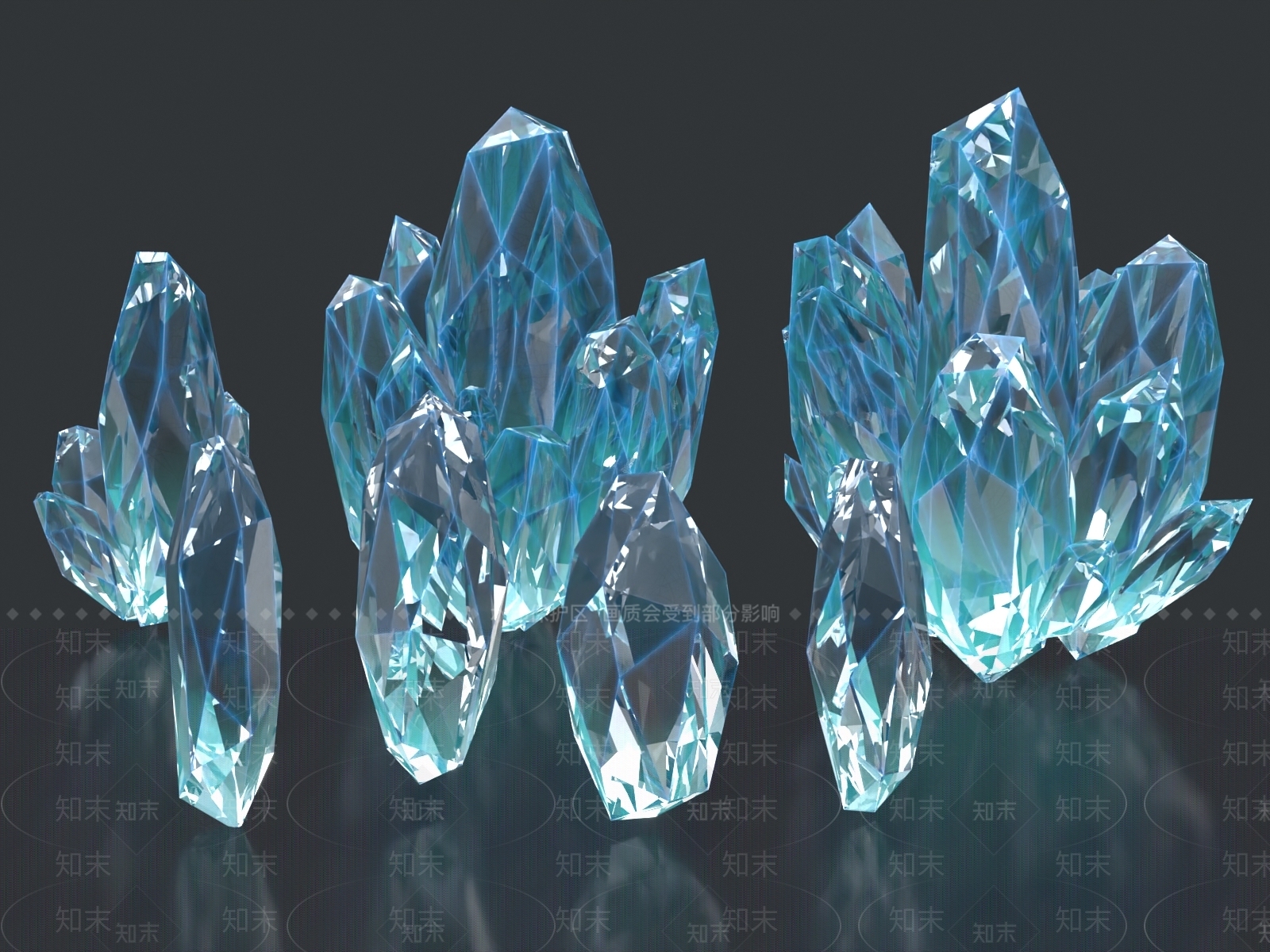 现代水晶3D模型下载【ID:1156783891】