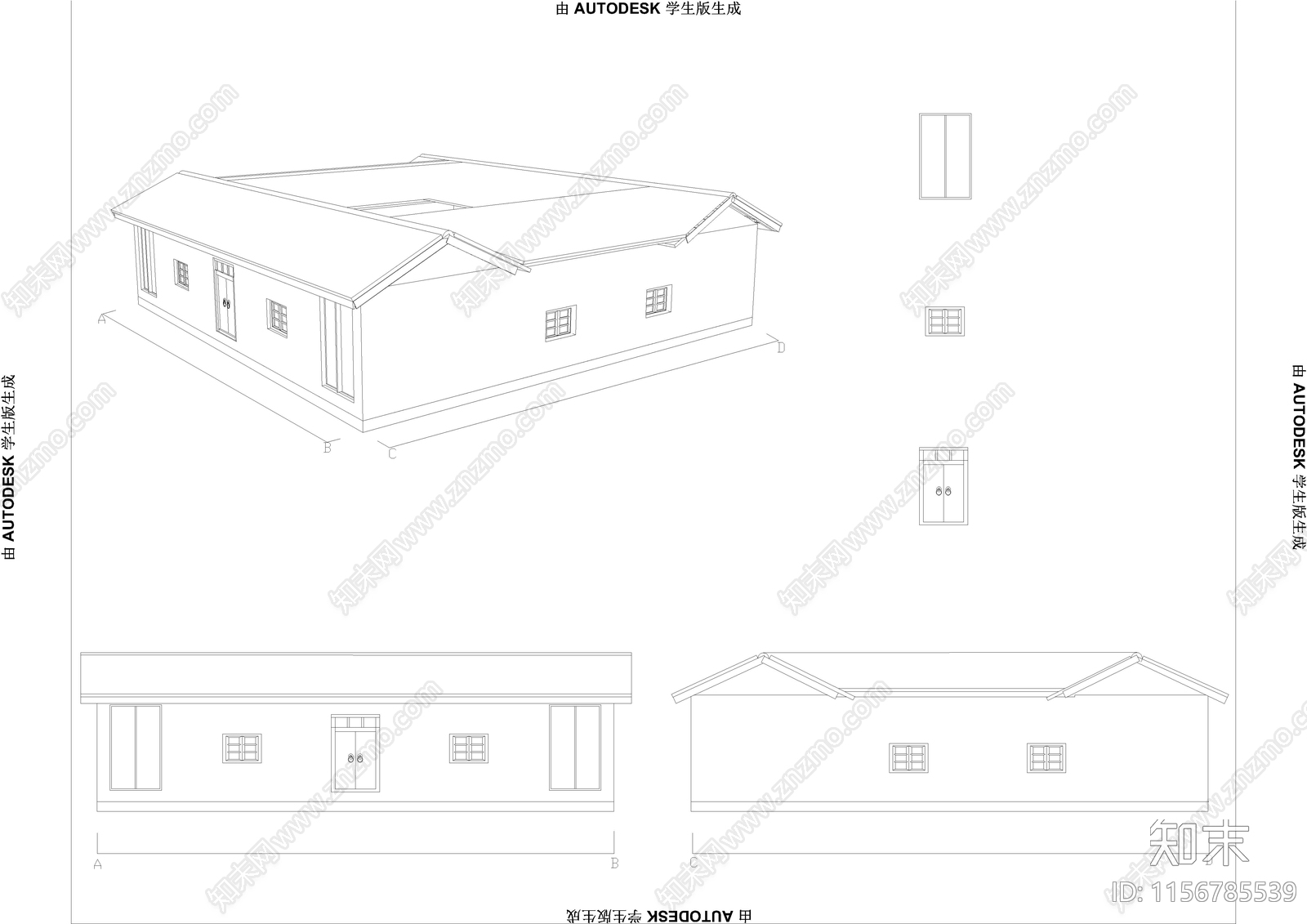 度假景观乡村建设规划图纸cad施工图下载【ID:1156785539】