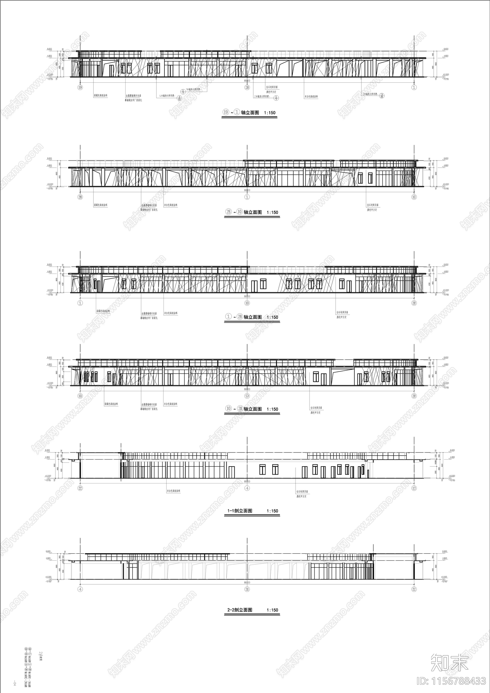 现代圆形博物馆建筑cad施工图下载【ID:1156788433】