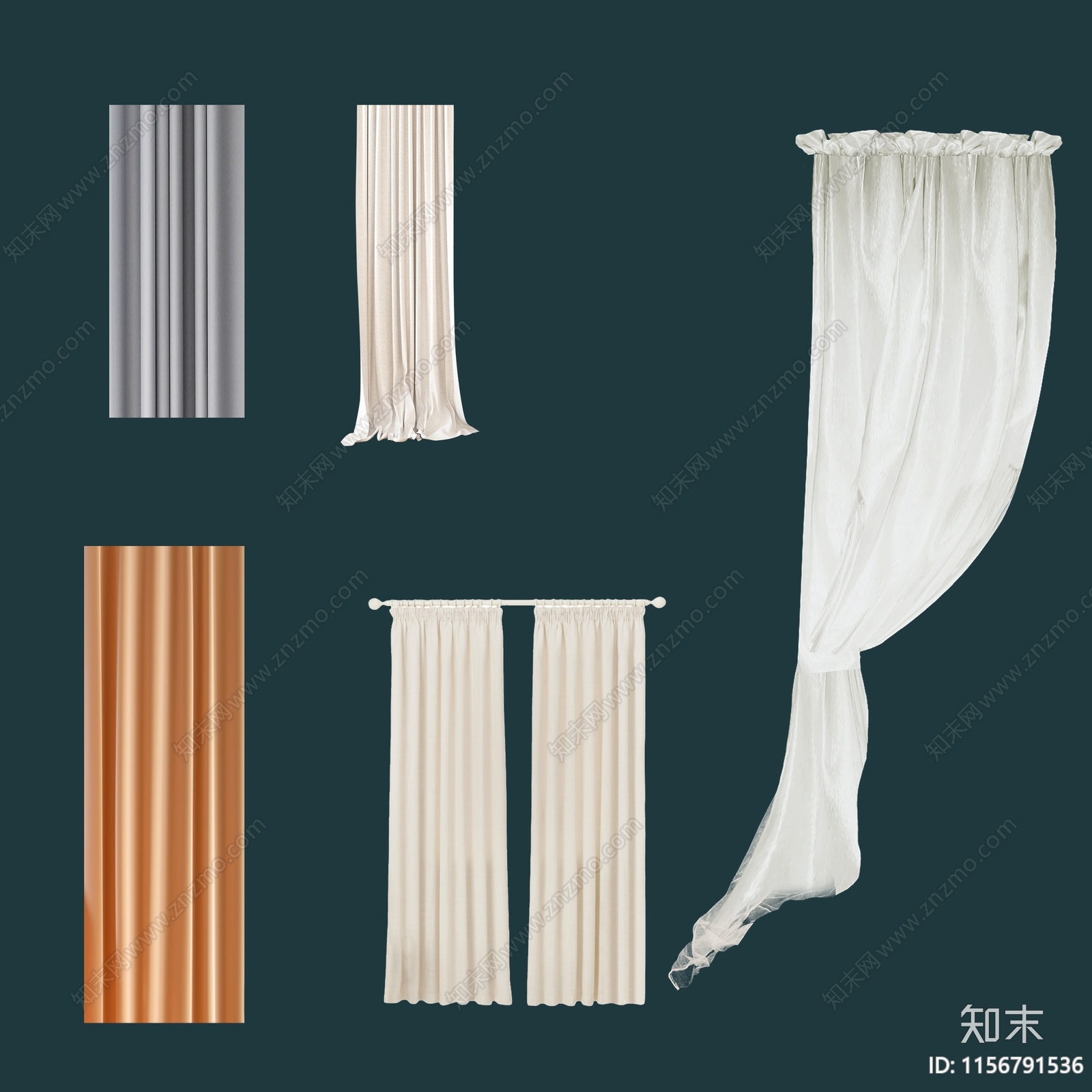 建筑室内各种窗帘psd免抠文件下载【ID:1156791536】