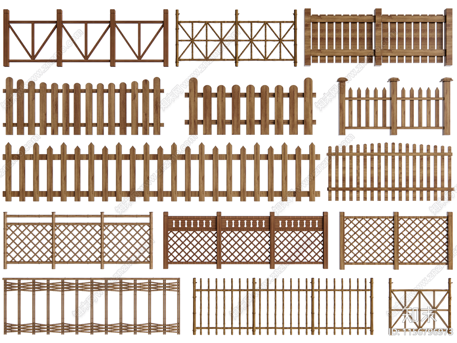 现代围栏3D模型下载【ID:1156796973】
