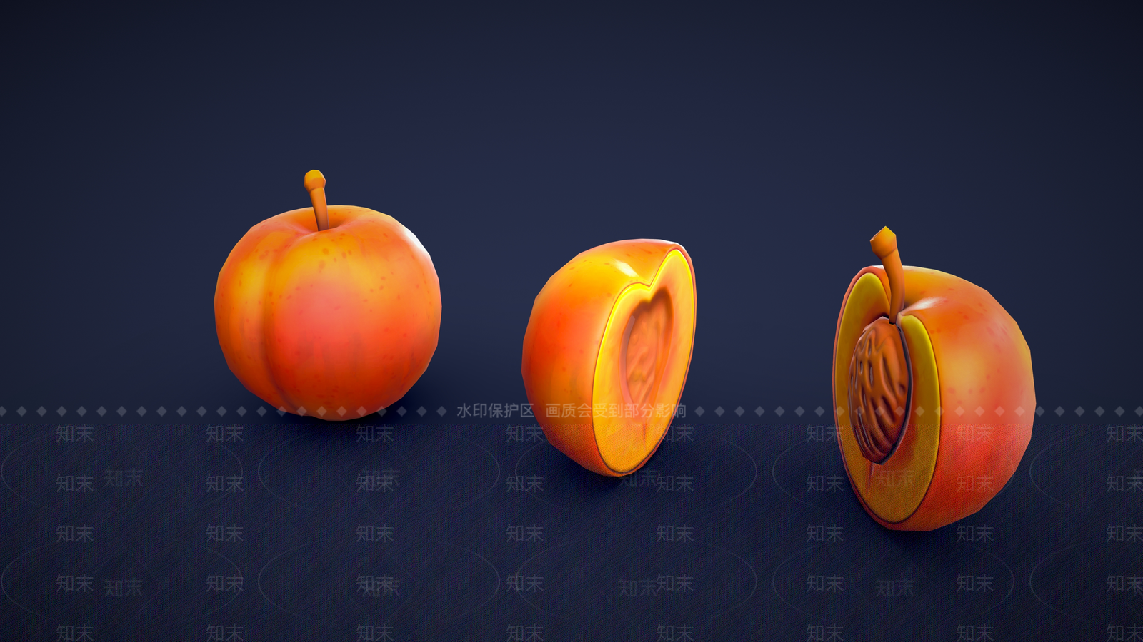 桃子3D模型下载【ID:1156801239】