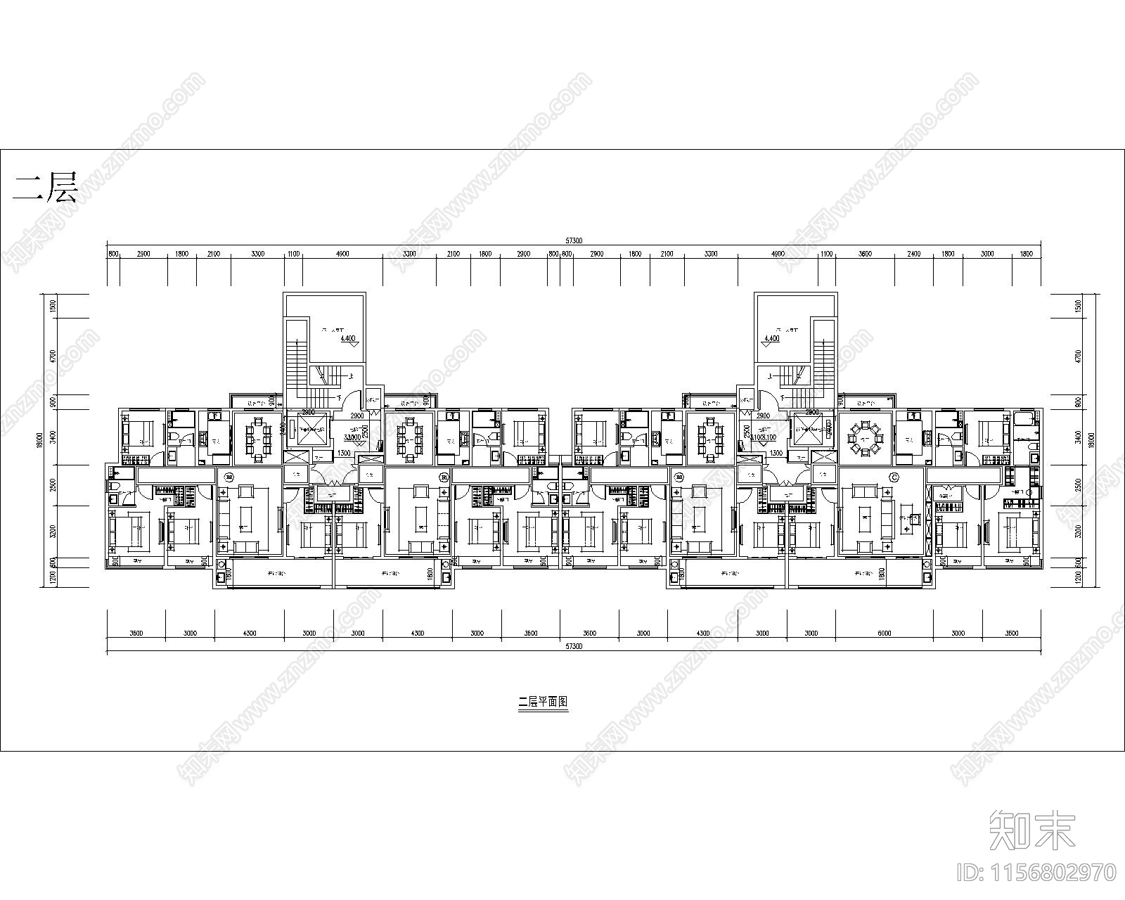 147拼170南北通大面宽洋房全套图纸cad施工图下载【ID:1156802970】