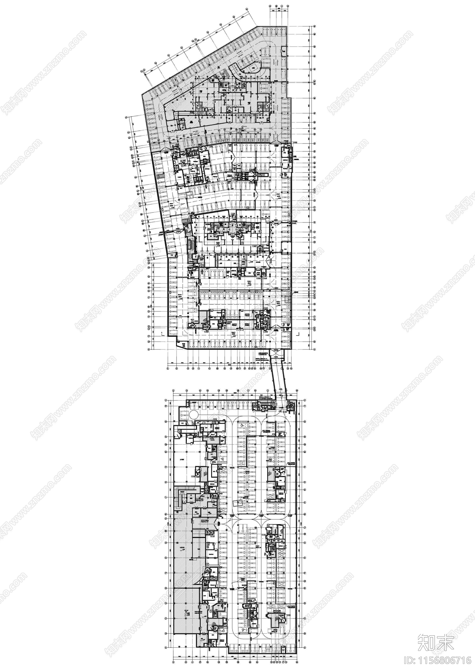 商业地下人防平面图施工图下载【ID:1156806716】