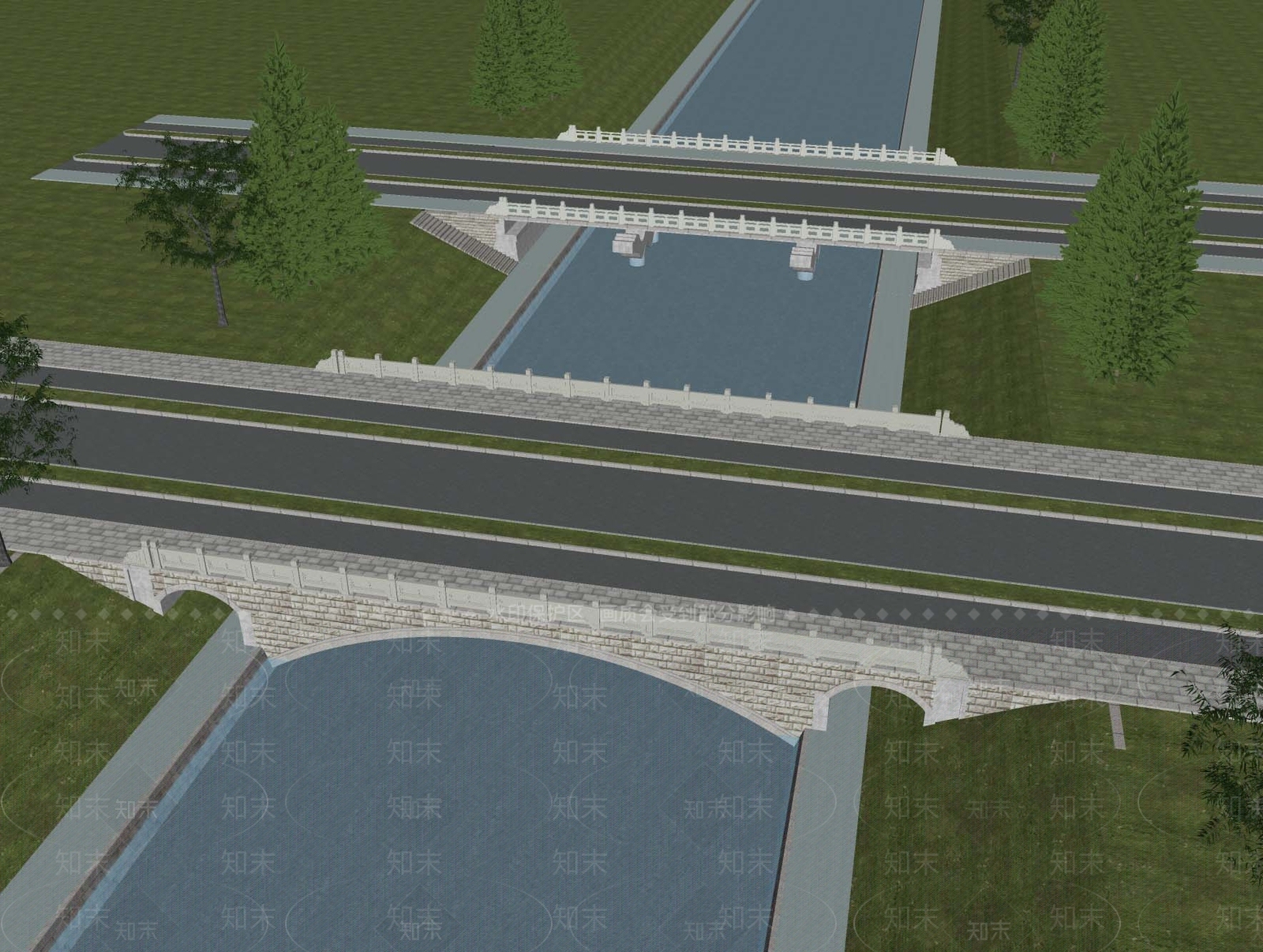 现代大桥SU模型下载【ID:1156808835】