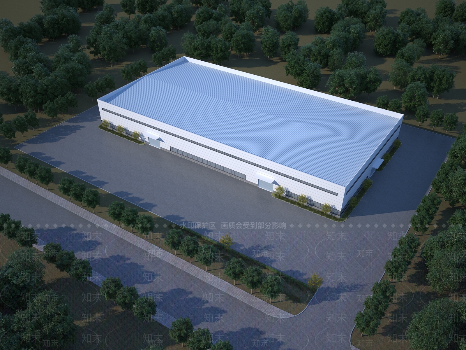现代厂房3D模型下载【ID:1156819207】