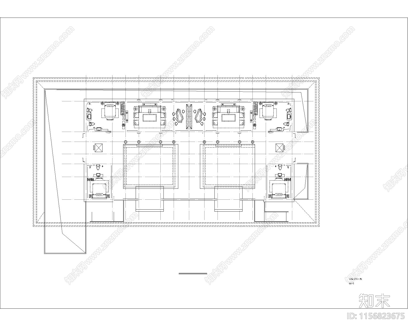 首开区合院建筑图cad施工图下载【ID:1156823675】