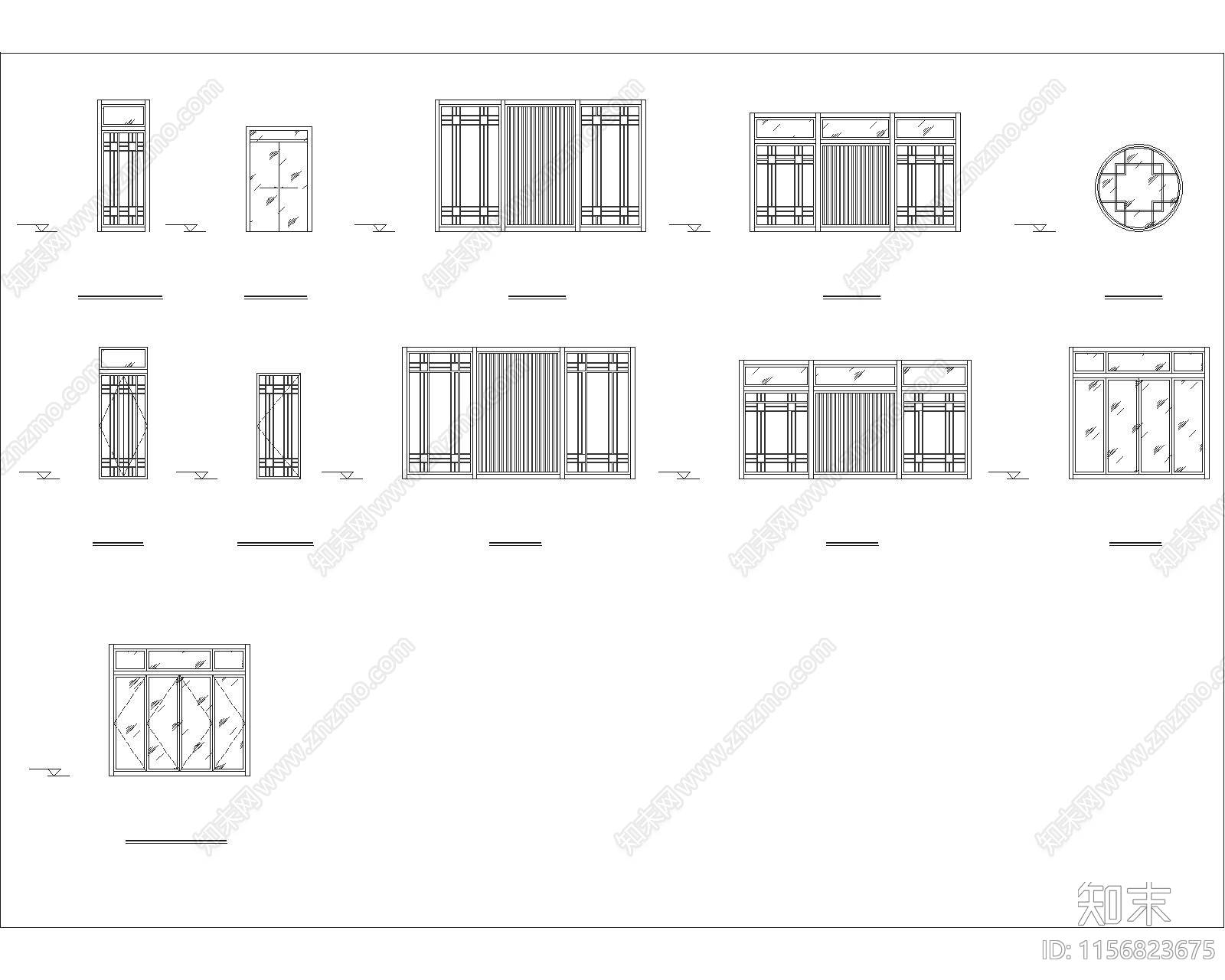 首开区合院建筑图cad施工图下载【ID:1156823675】