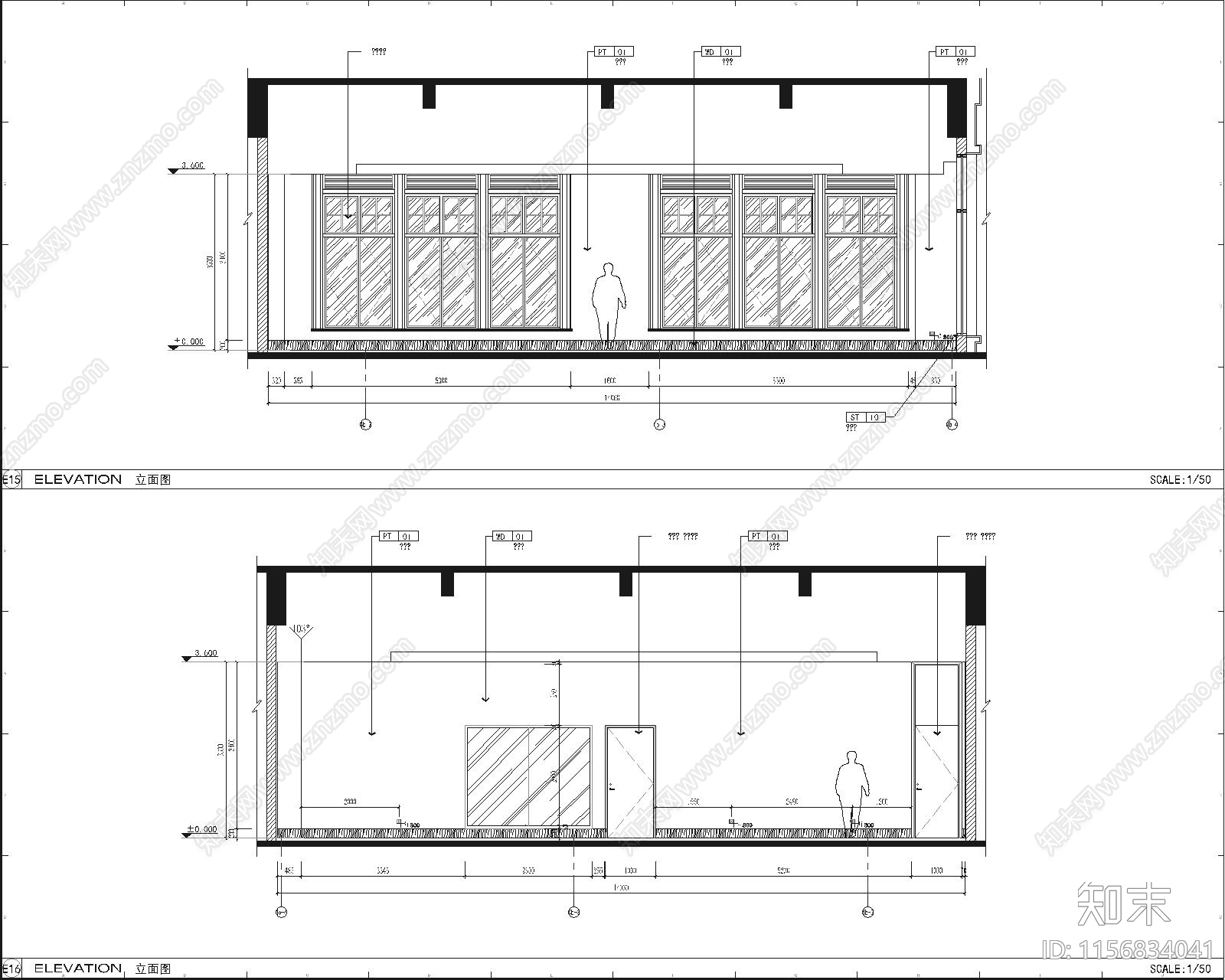 养老会所4号cad施工图下载【ID:1156834041】