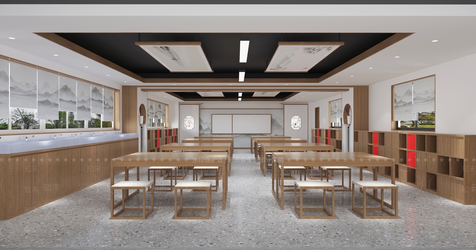 新中式画室3D模型下载【ID:1156834853】
