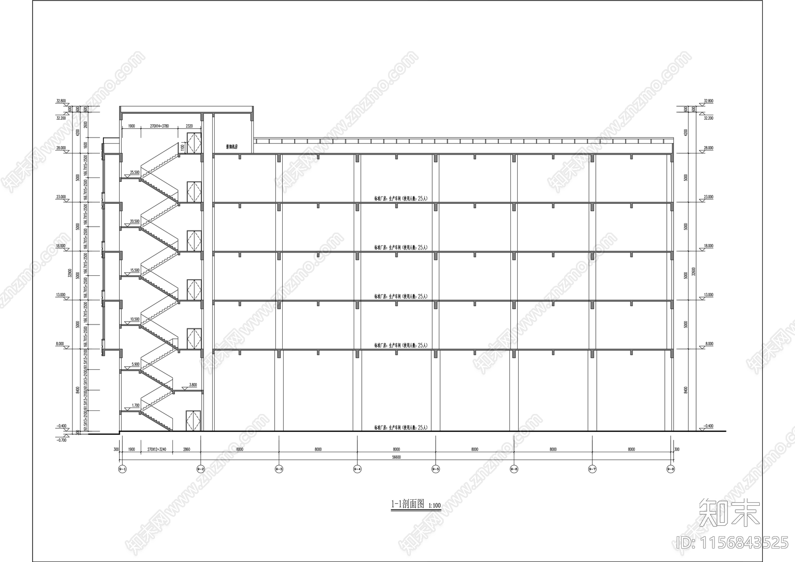 工业园区标准化建设试点项目建筑cad施工图下载【ID:1156843525】