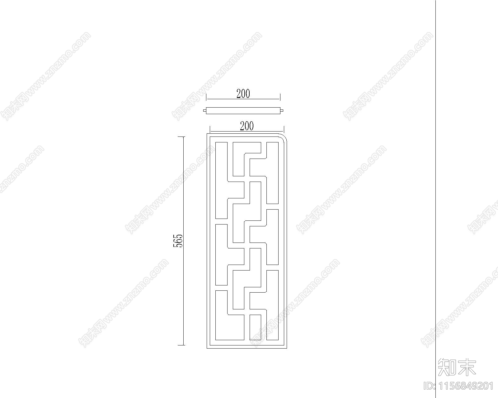 红木架子床cad施工图下载【ID:1156849201】