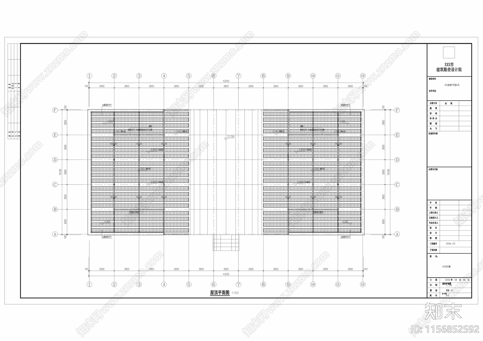 温室阳光房建筑cad施工图下载【ID:1156852592】