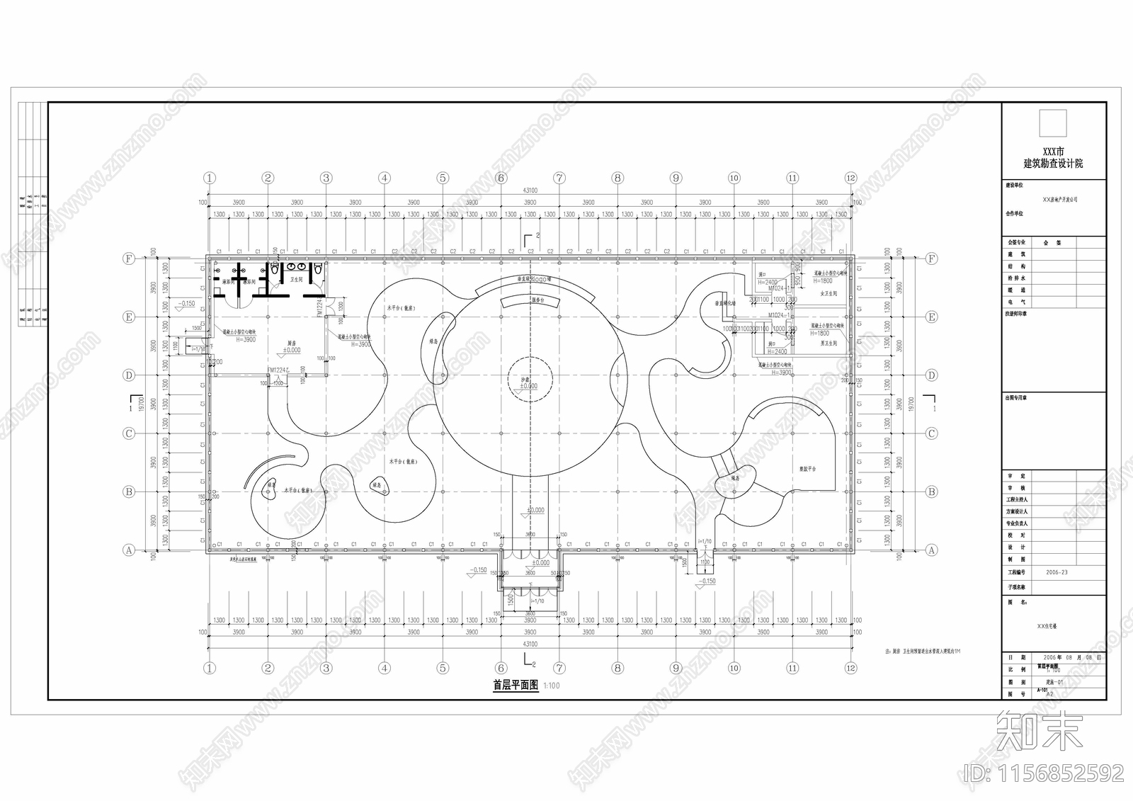 温室阳光房建筑cad施工图下载【ID:1156852592】