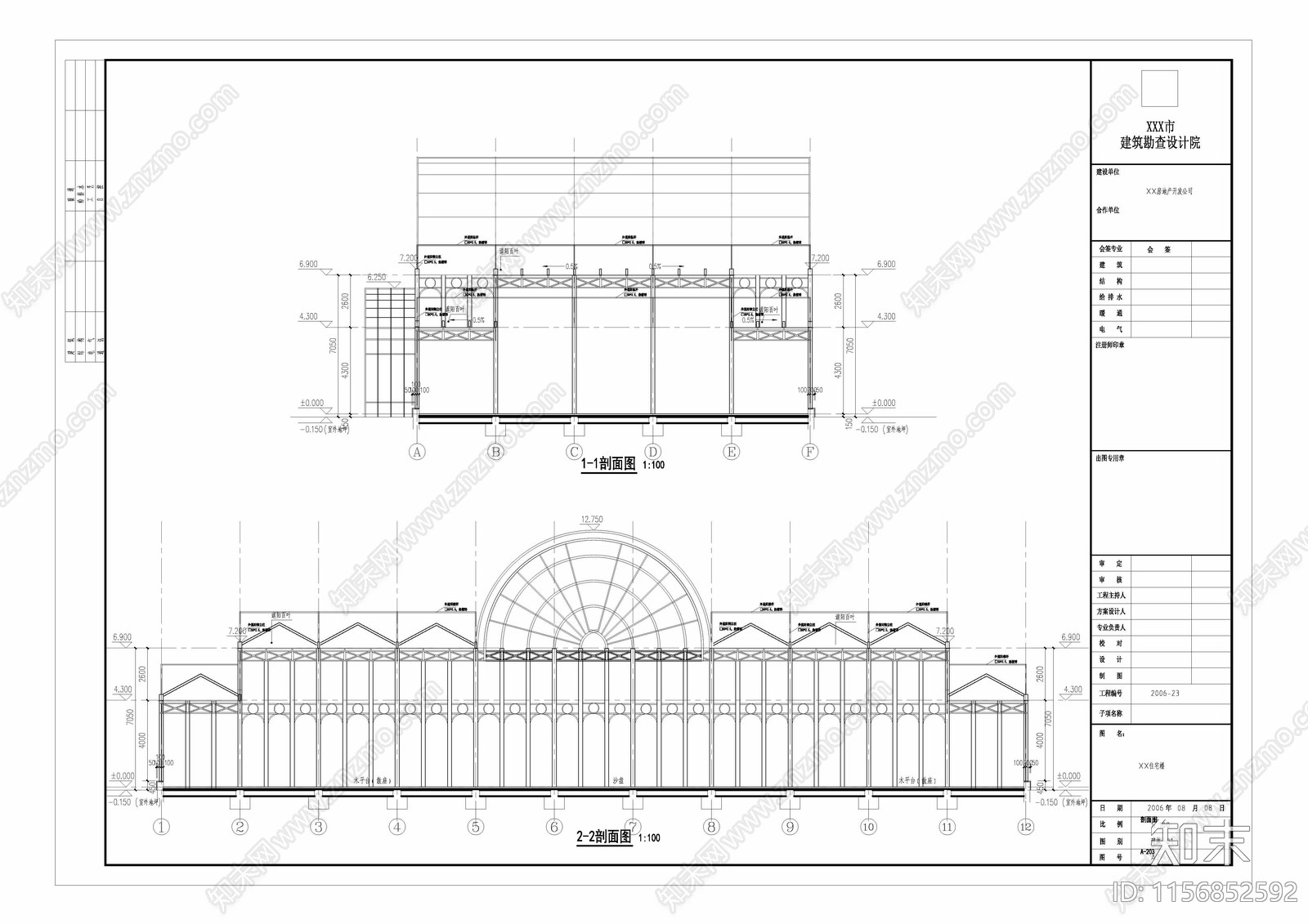 温室阳光房建筑cad施工图下载【ID:1156852592】