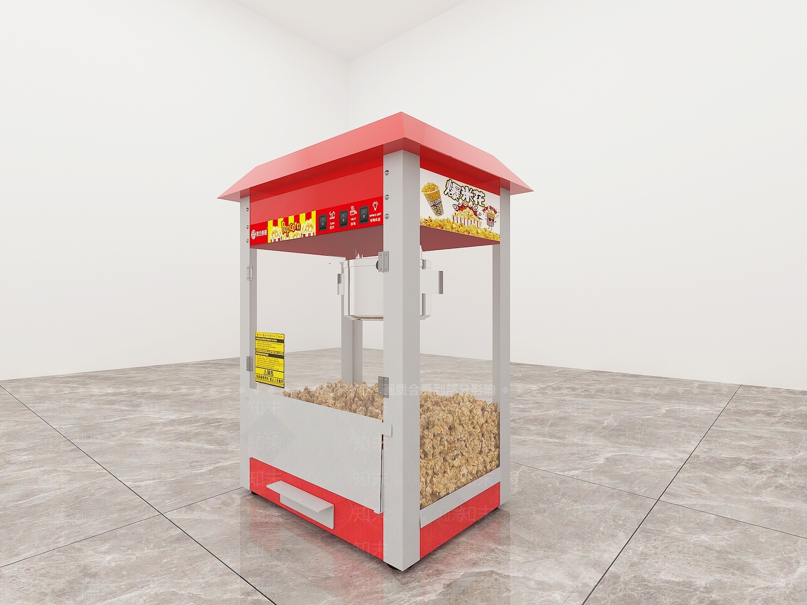 现代爆米花机3D模型下载【ID:1156859431】