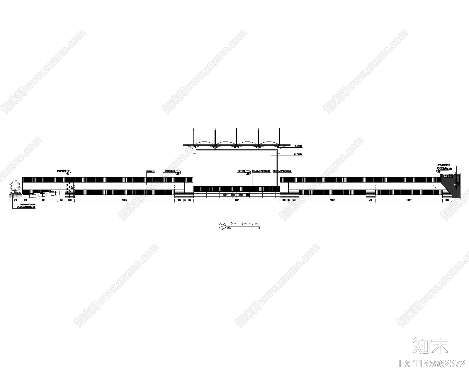 主席台cad施工图下载【ID:1156862372】